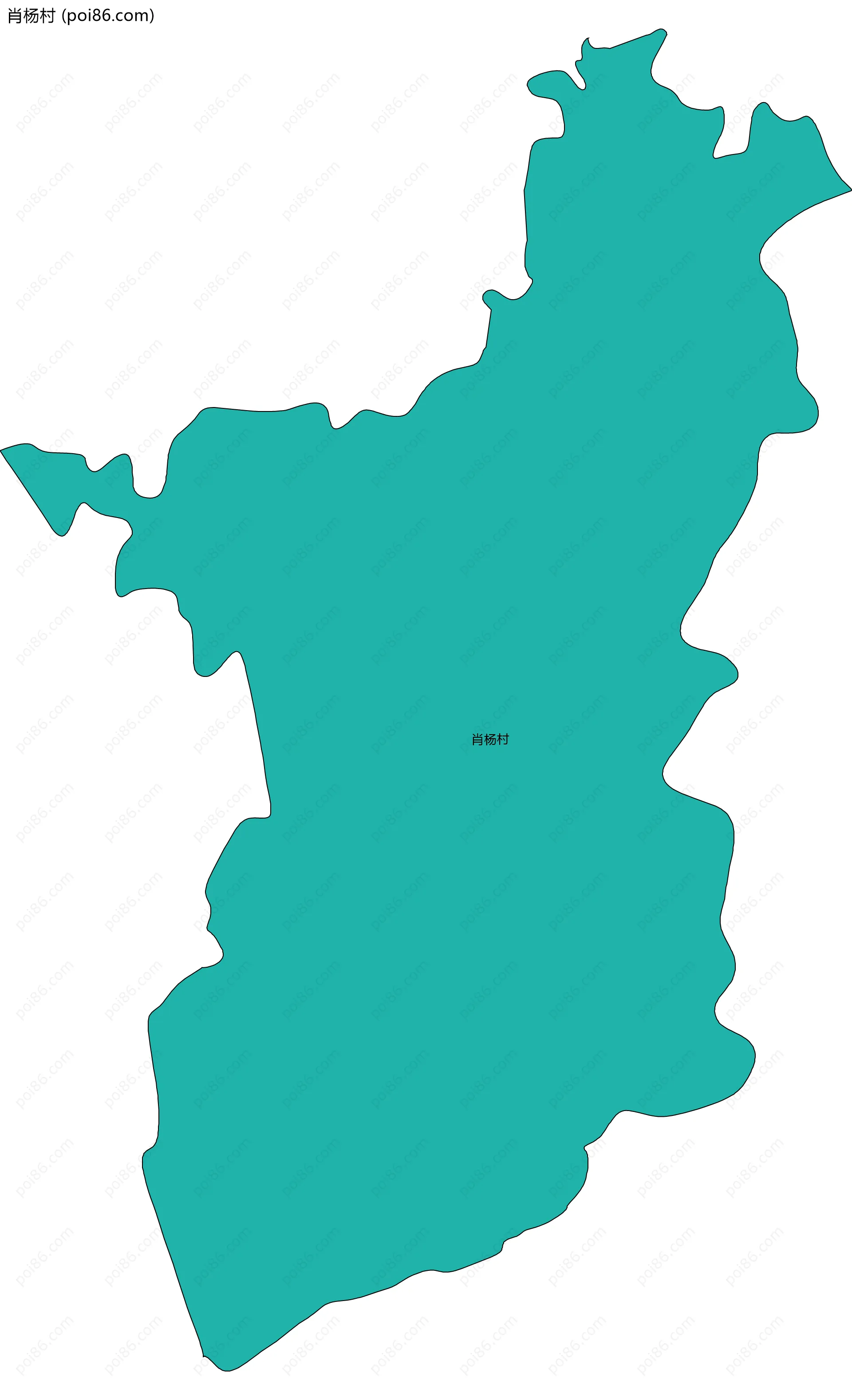 肖杨村边界地图