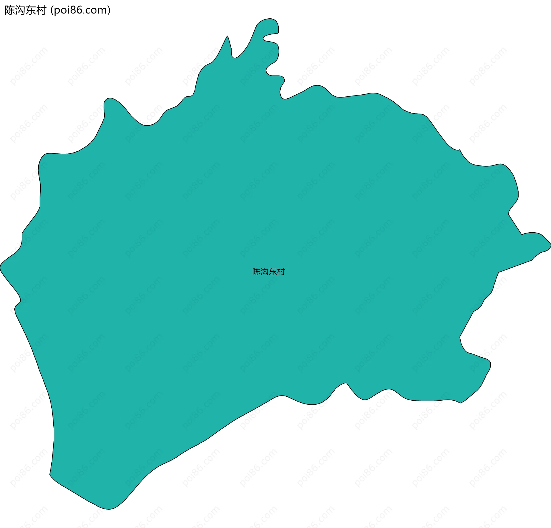 陈沟东村边界地图