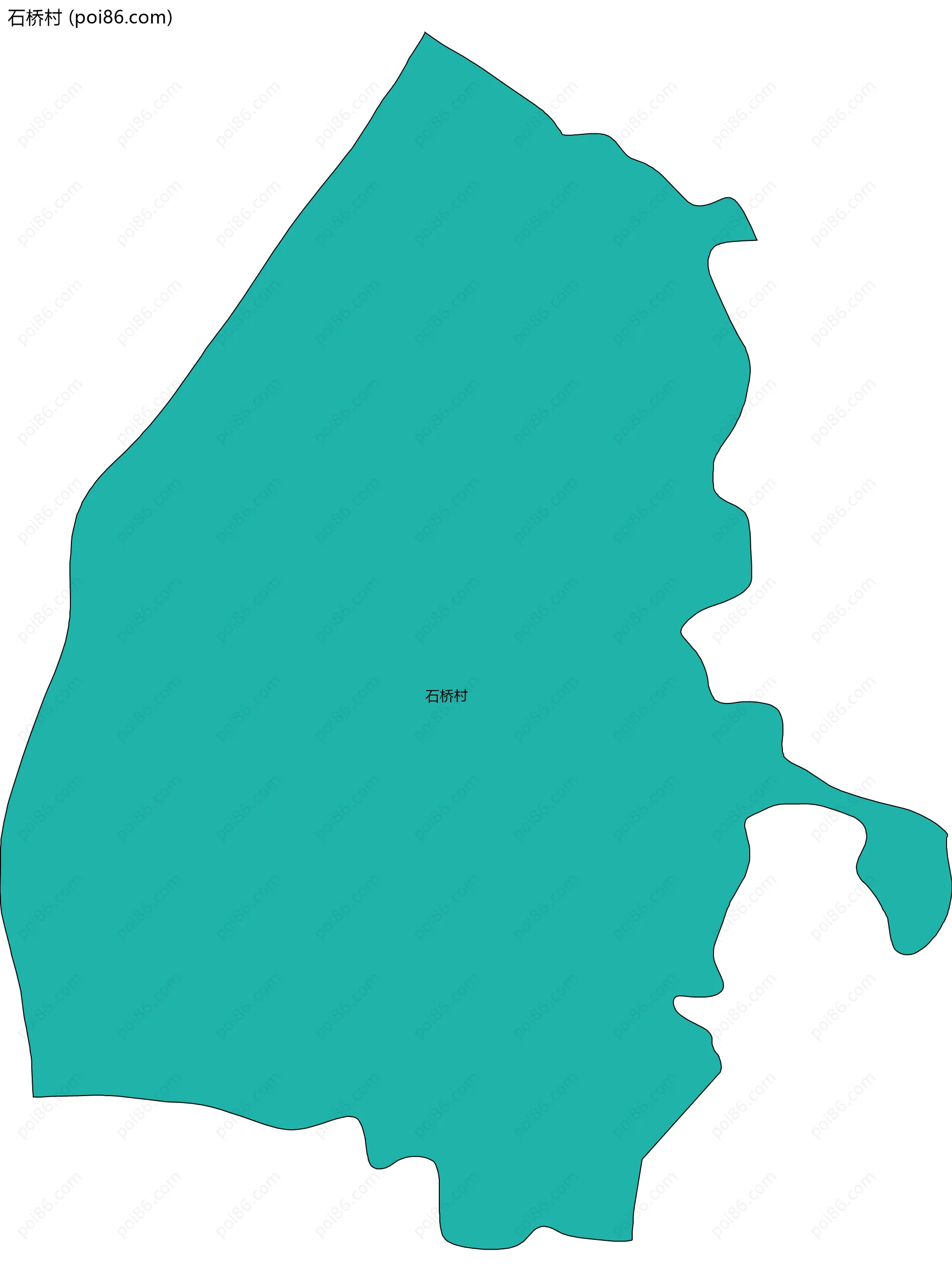 石桥村边界地图