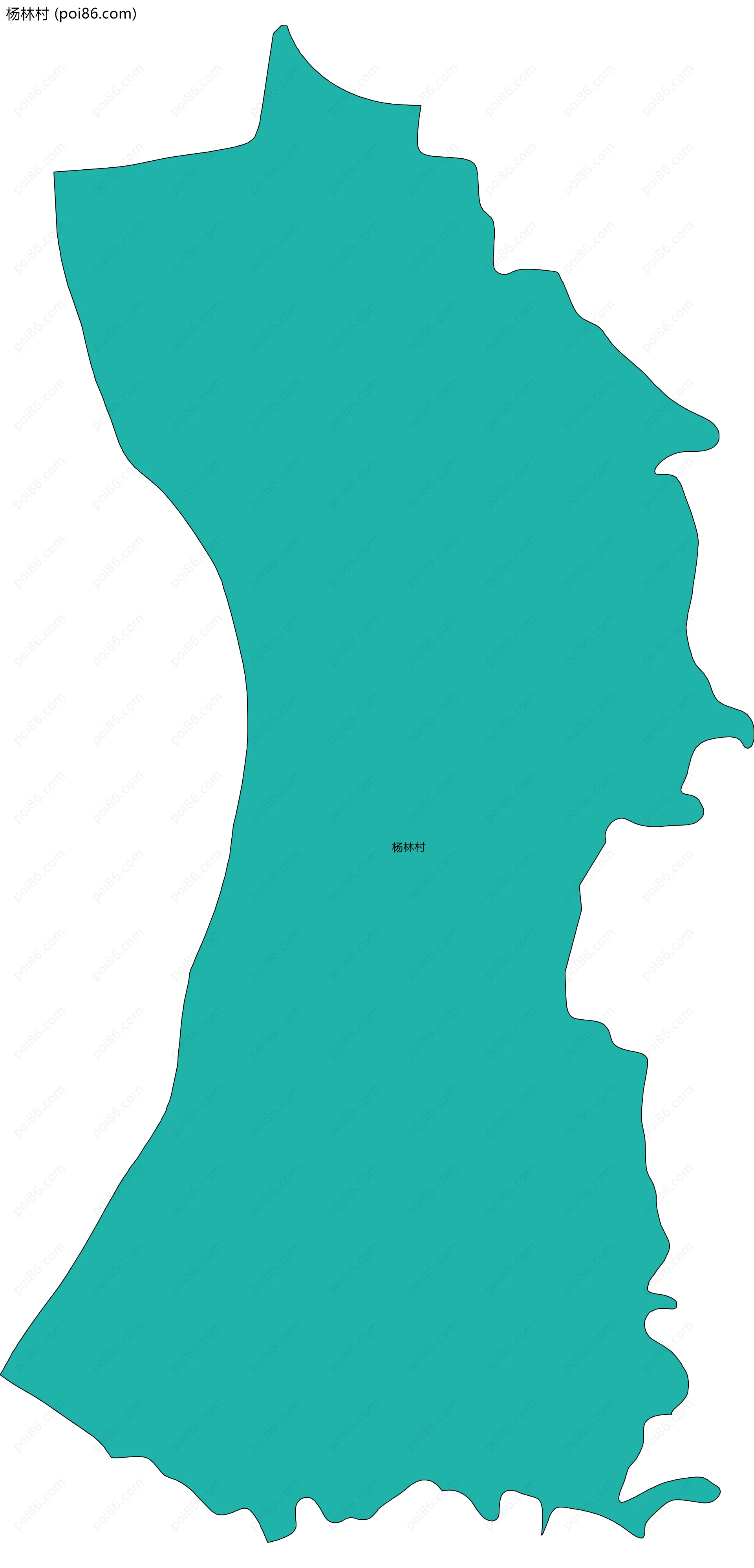 杨林村边界地图