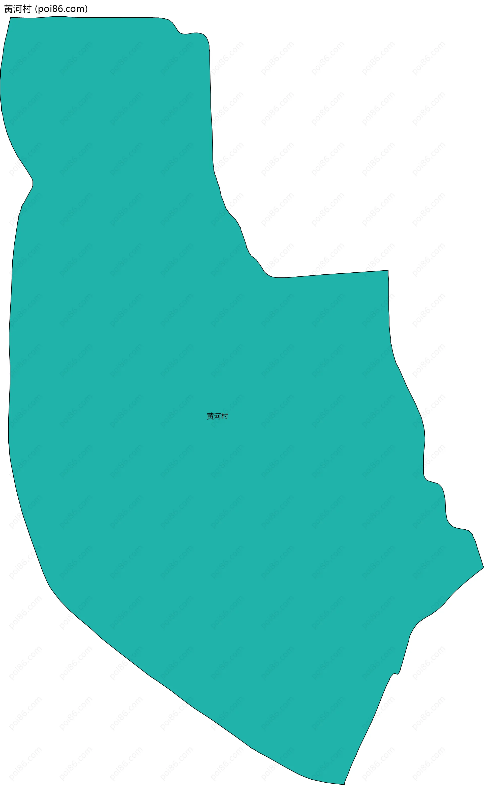 黄河村边界地图