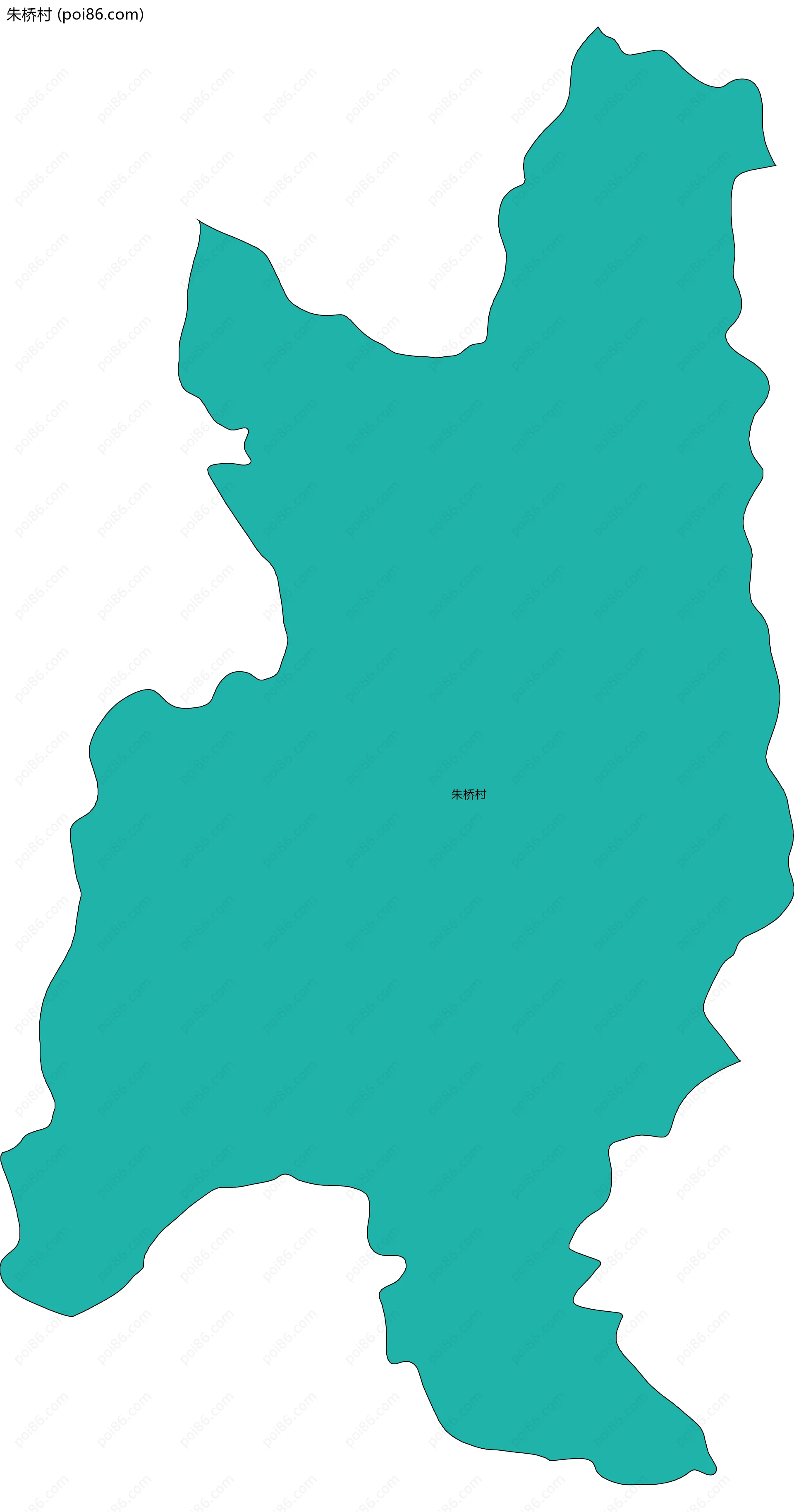 朱桥村边界地图
