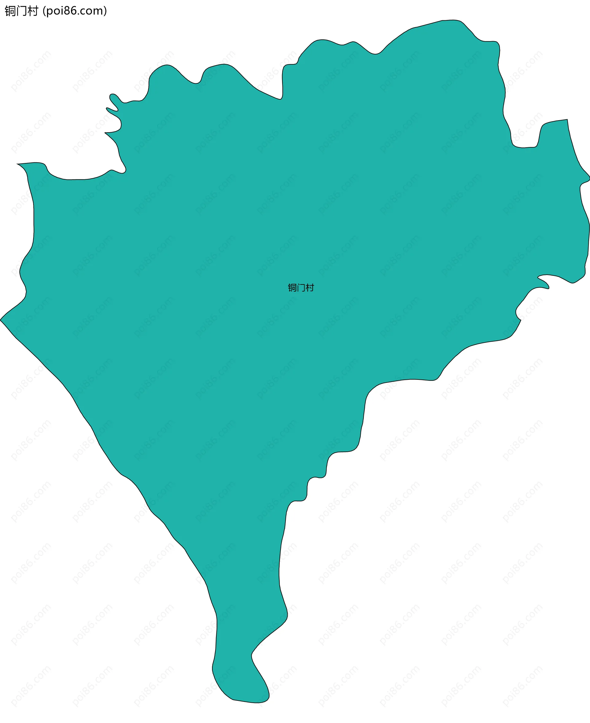 铜门村边界地图