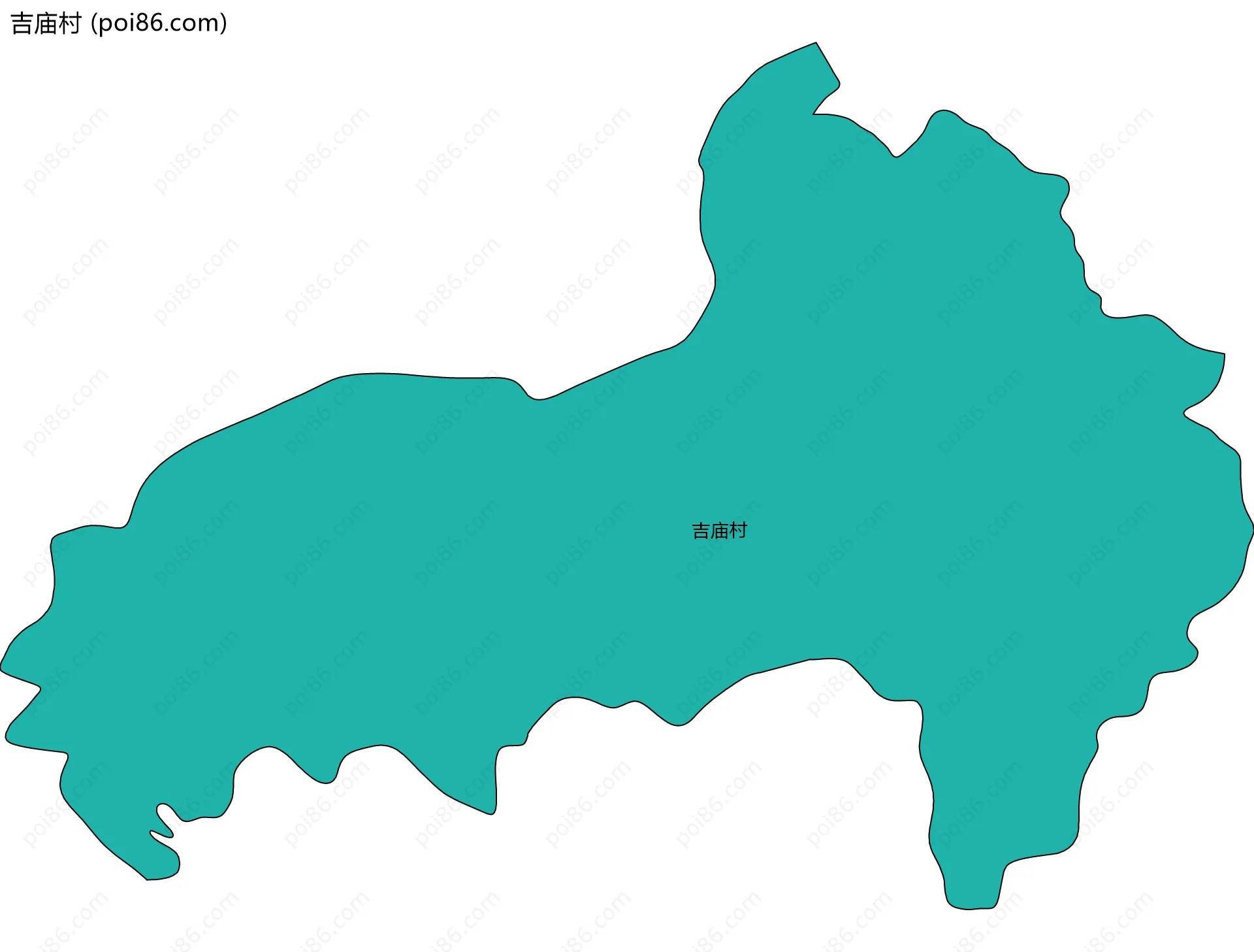 吉庙村边界地图