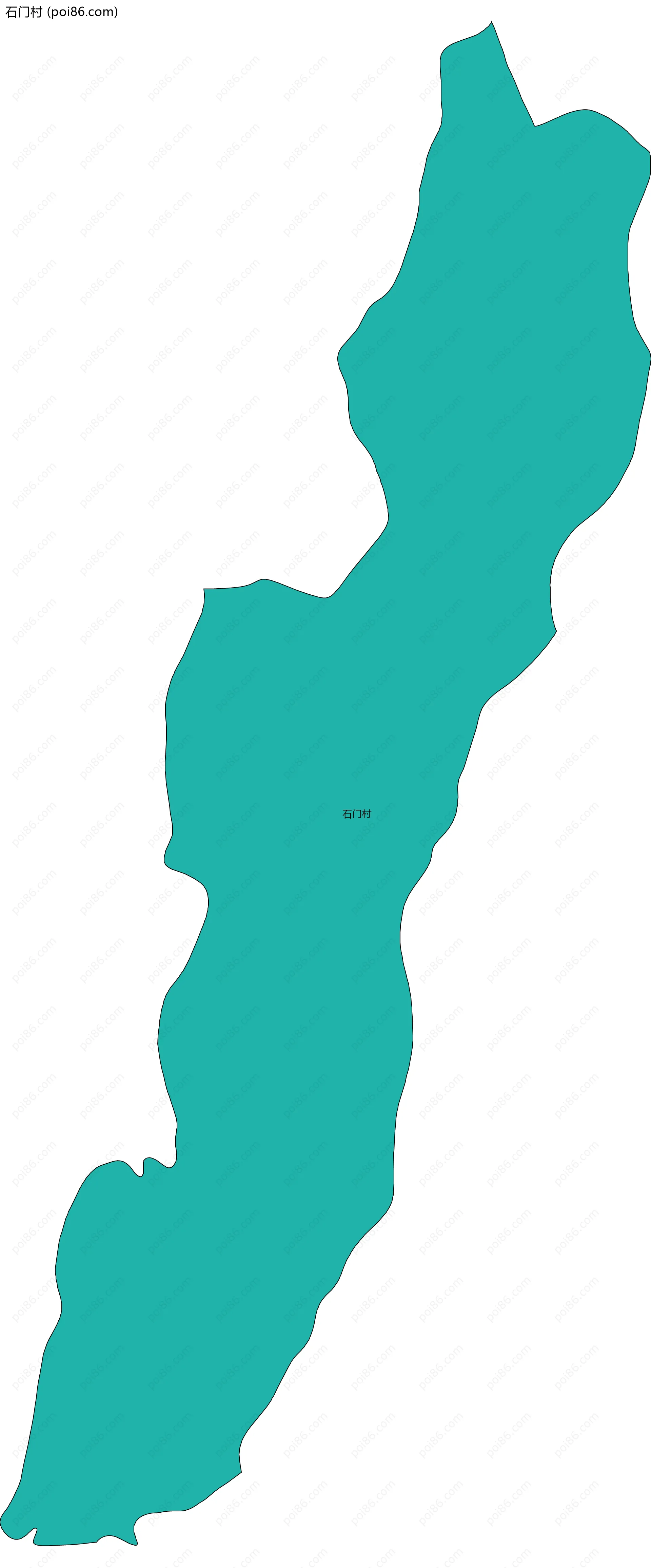 石门村边界地图