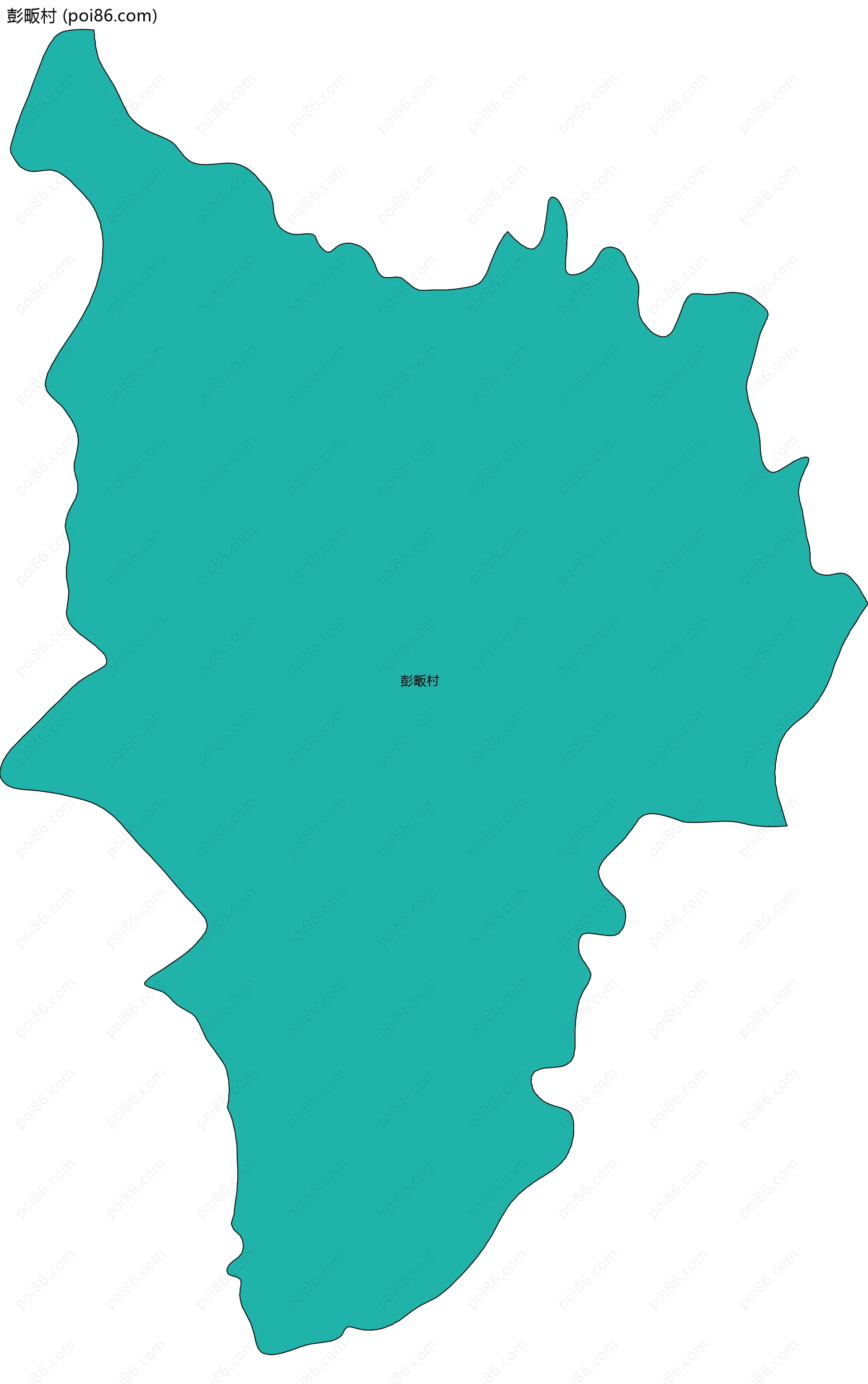 彭畈村边界地图