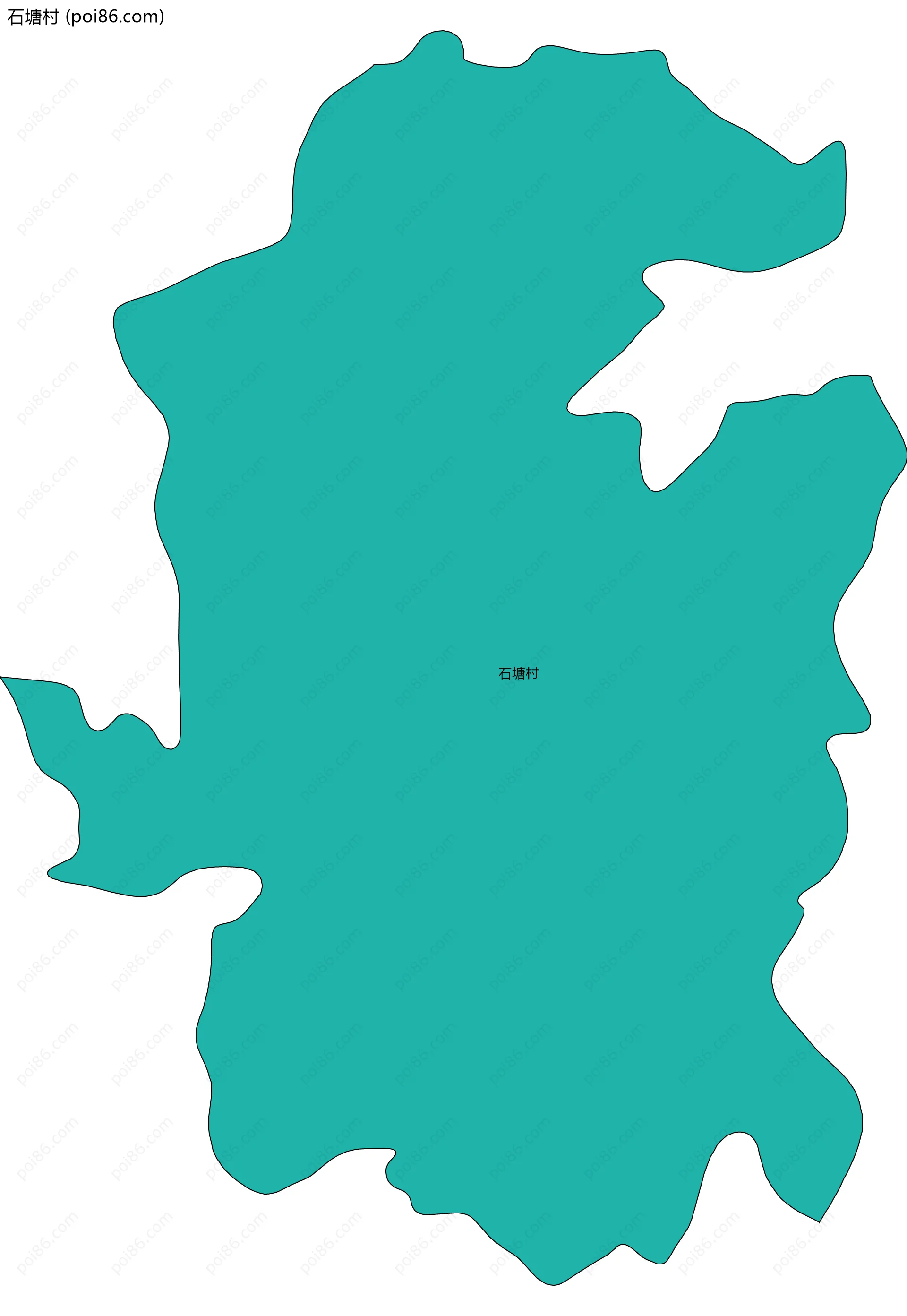 石塘村边界地图