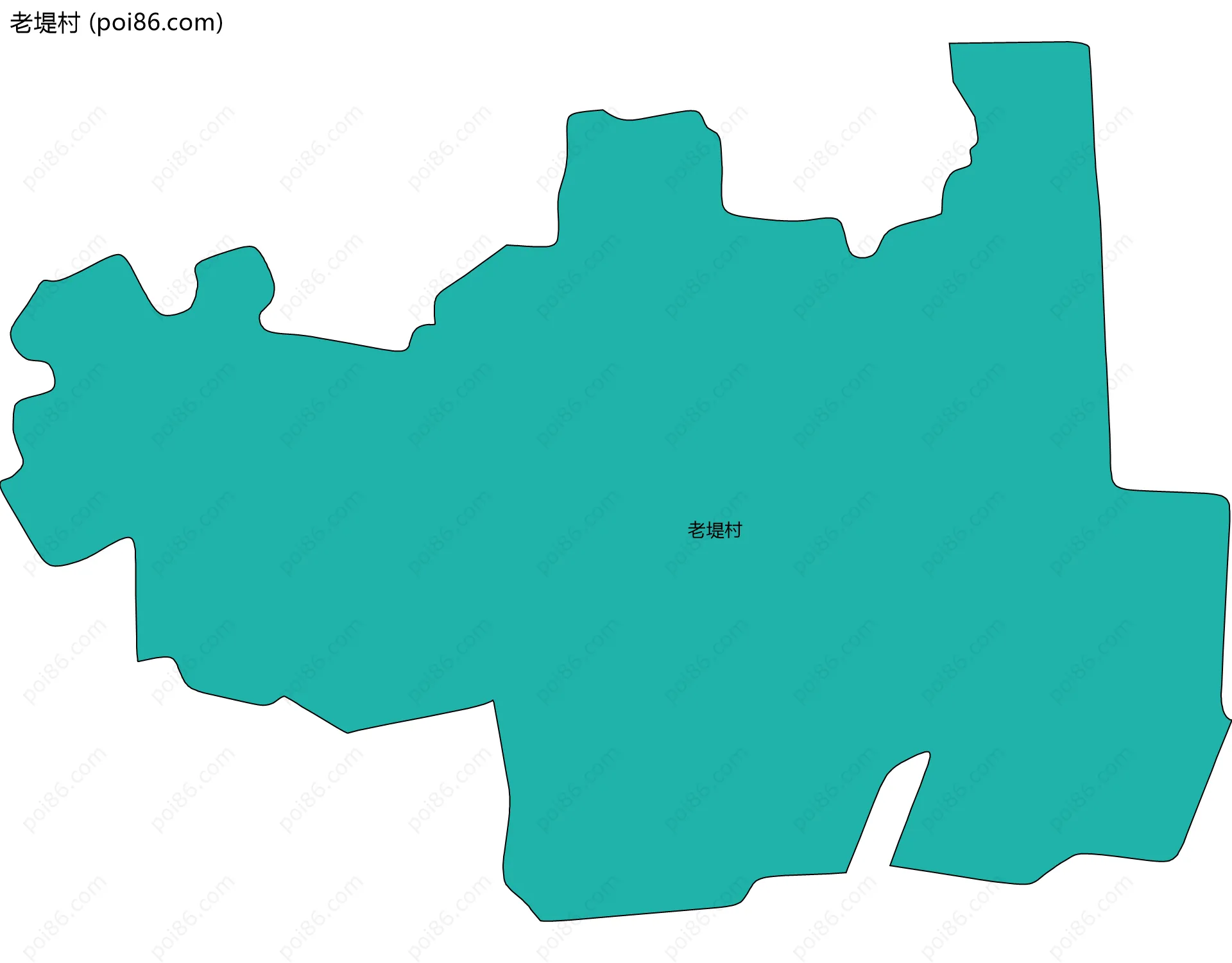 老堤村边界地图