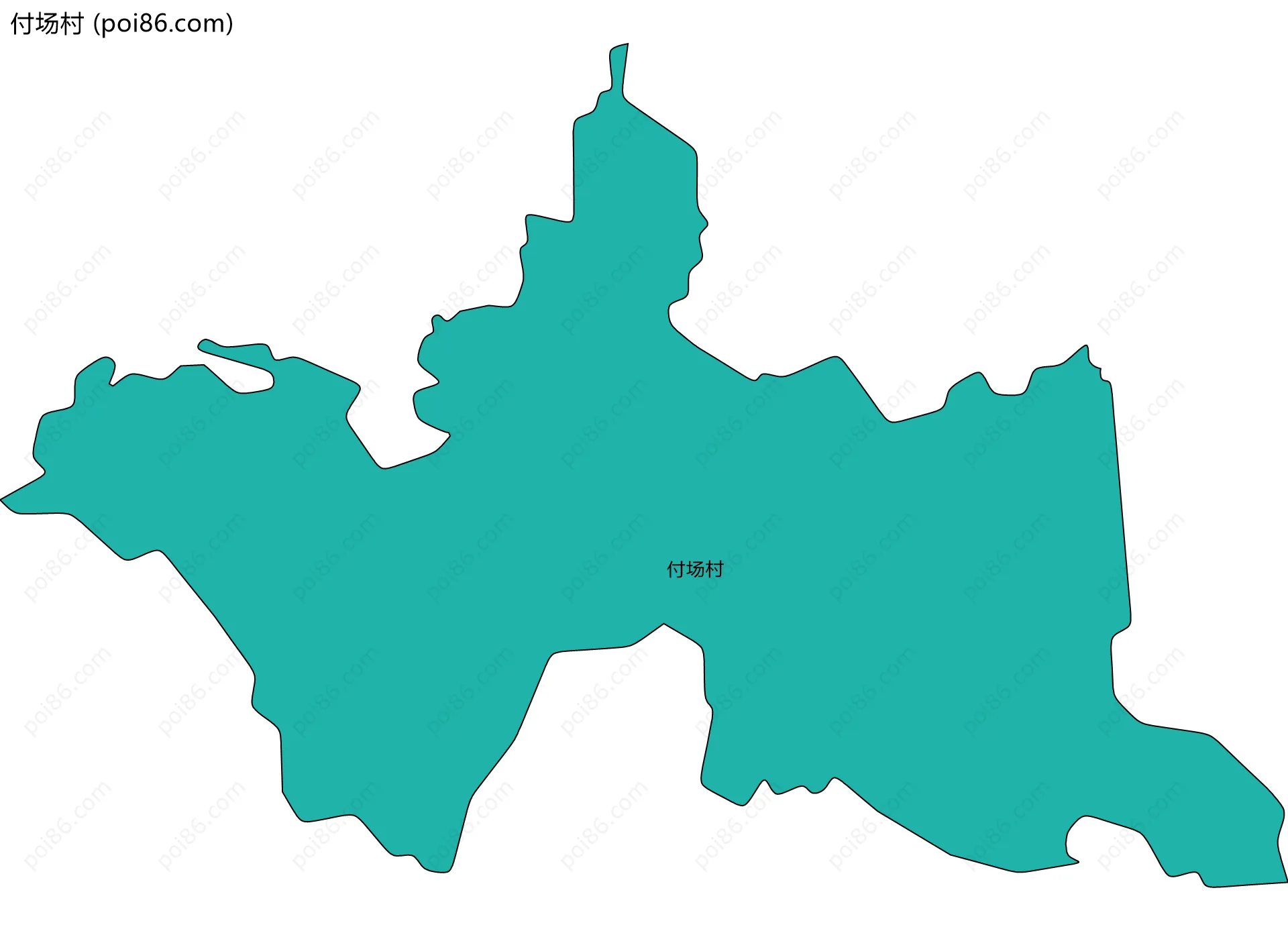 付场村边界地图