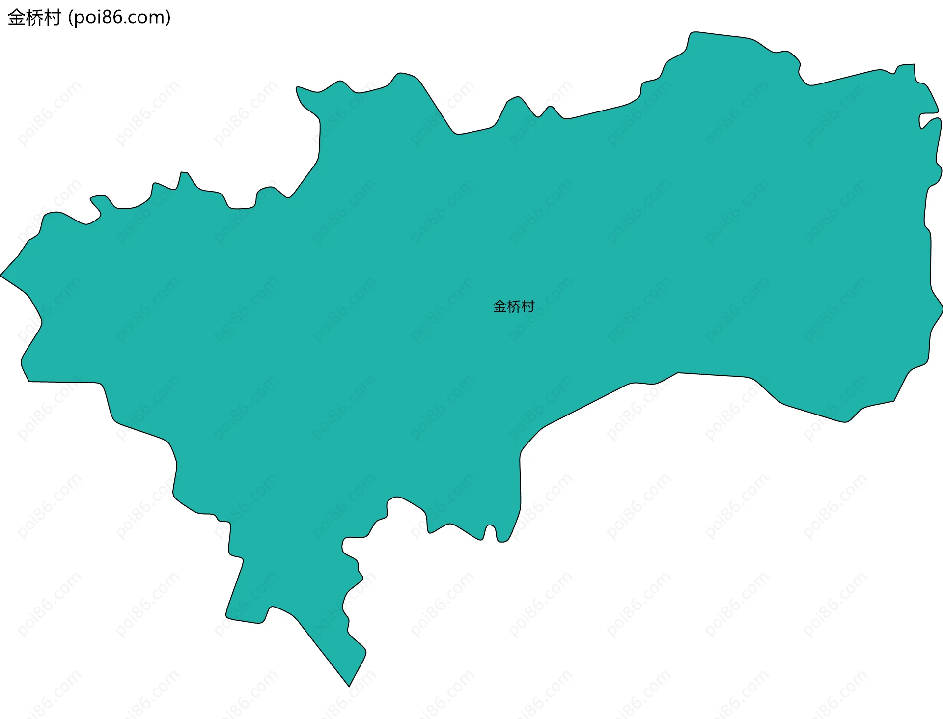 金桥村边界地图