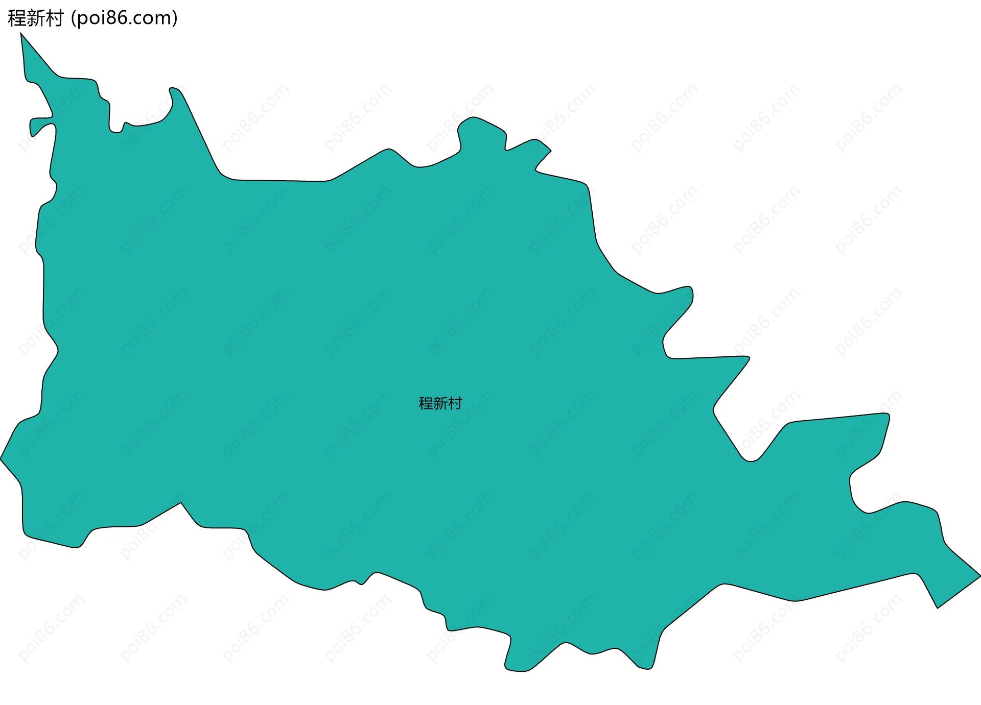 程新村边界地图