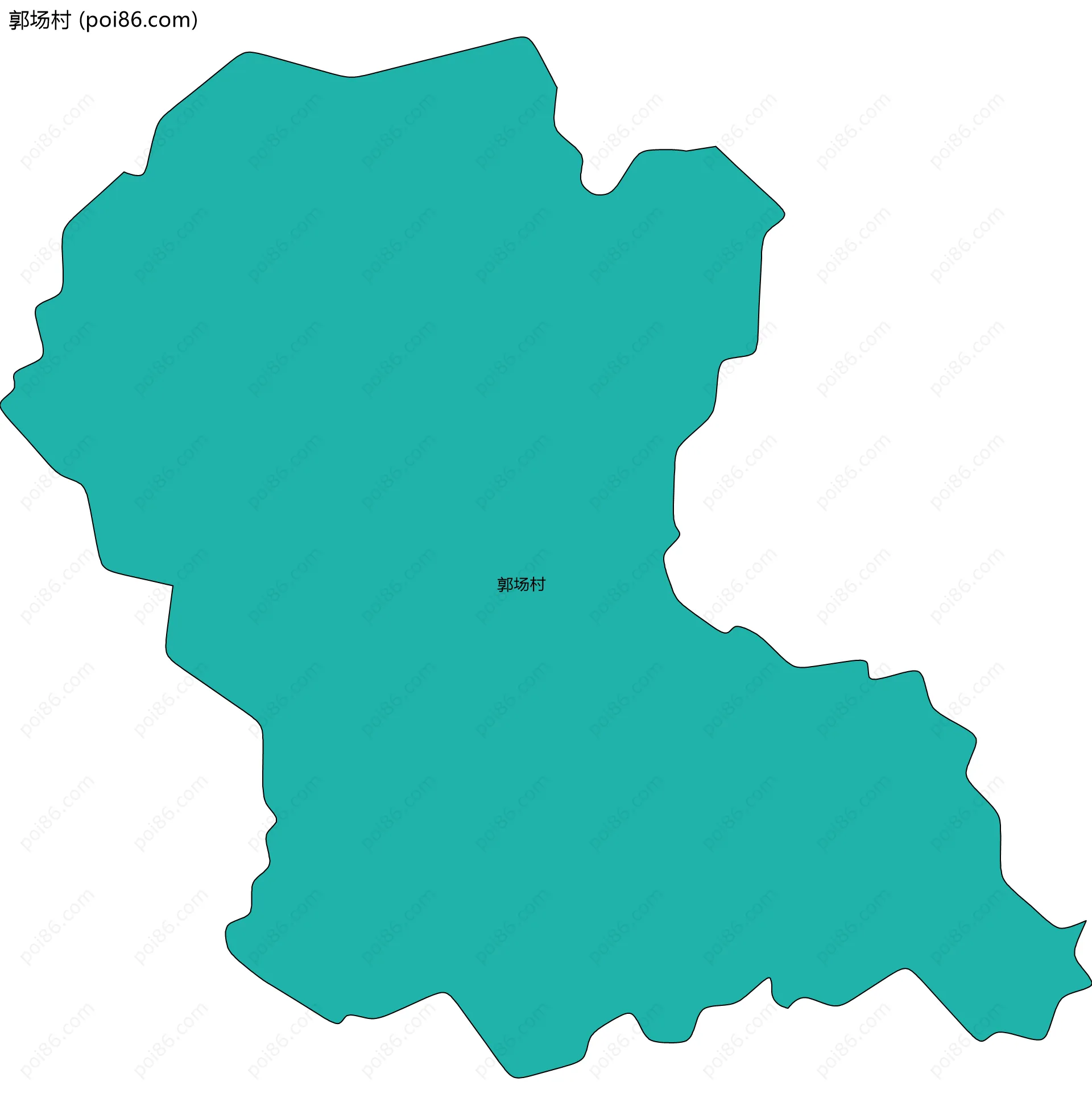 郭场村边界地图