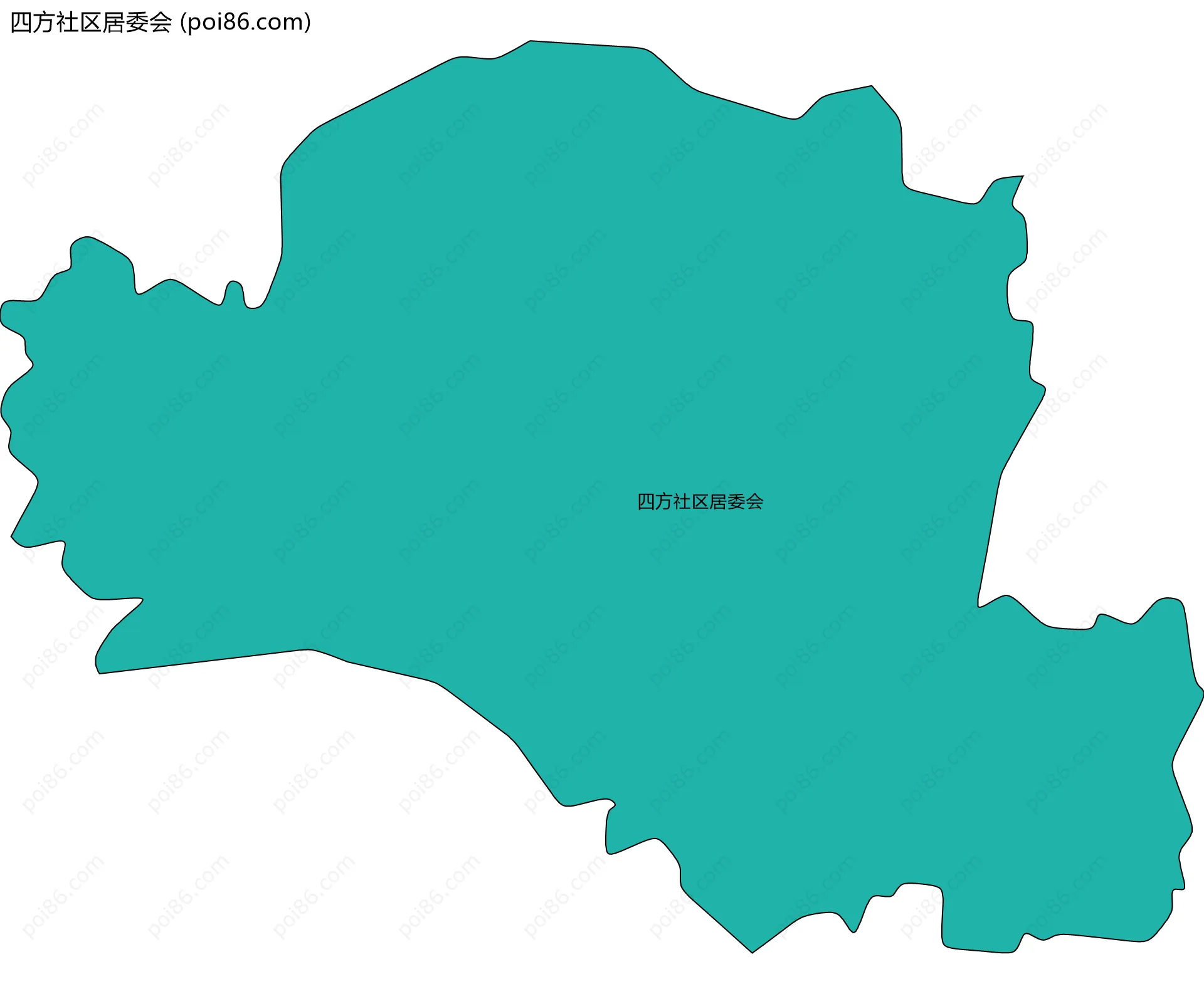 四方社区居委会边界地图