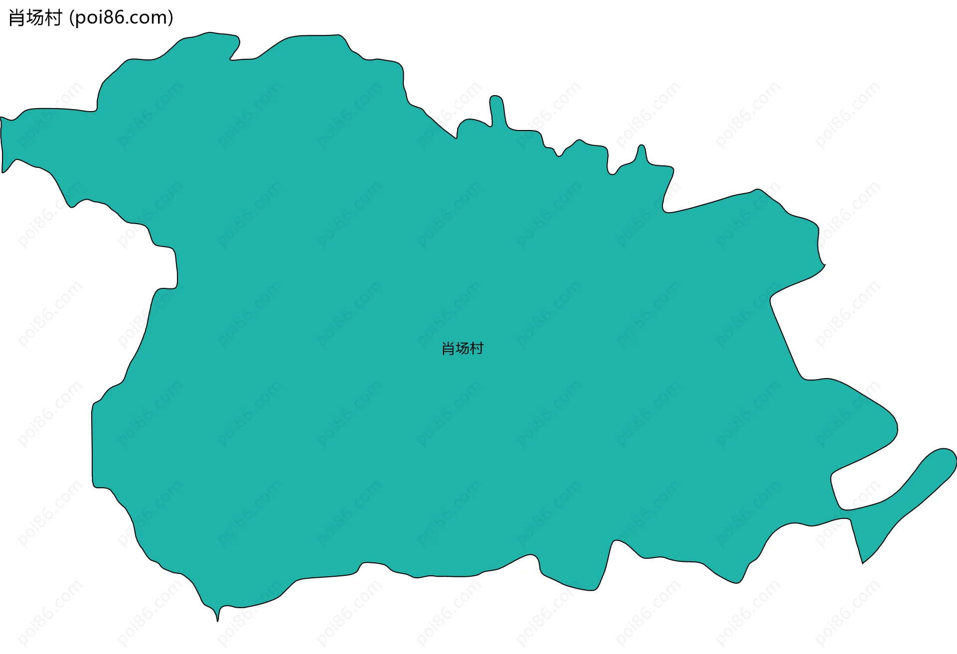 肖场村边界地图