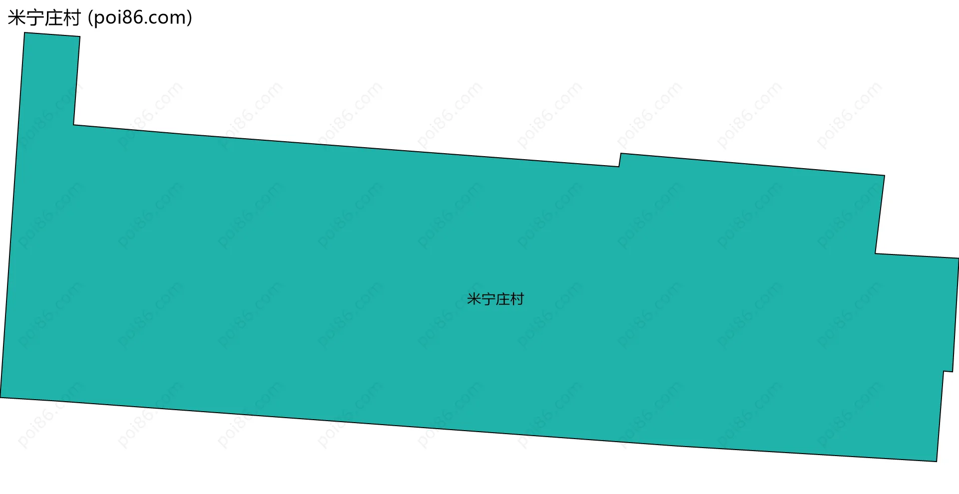米宁庄村边界地图
