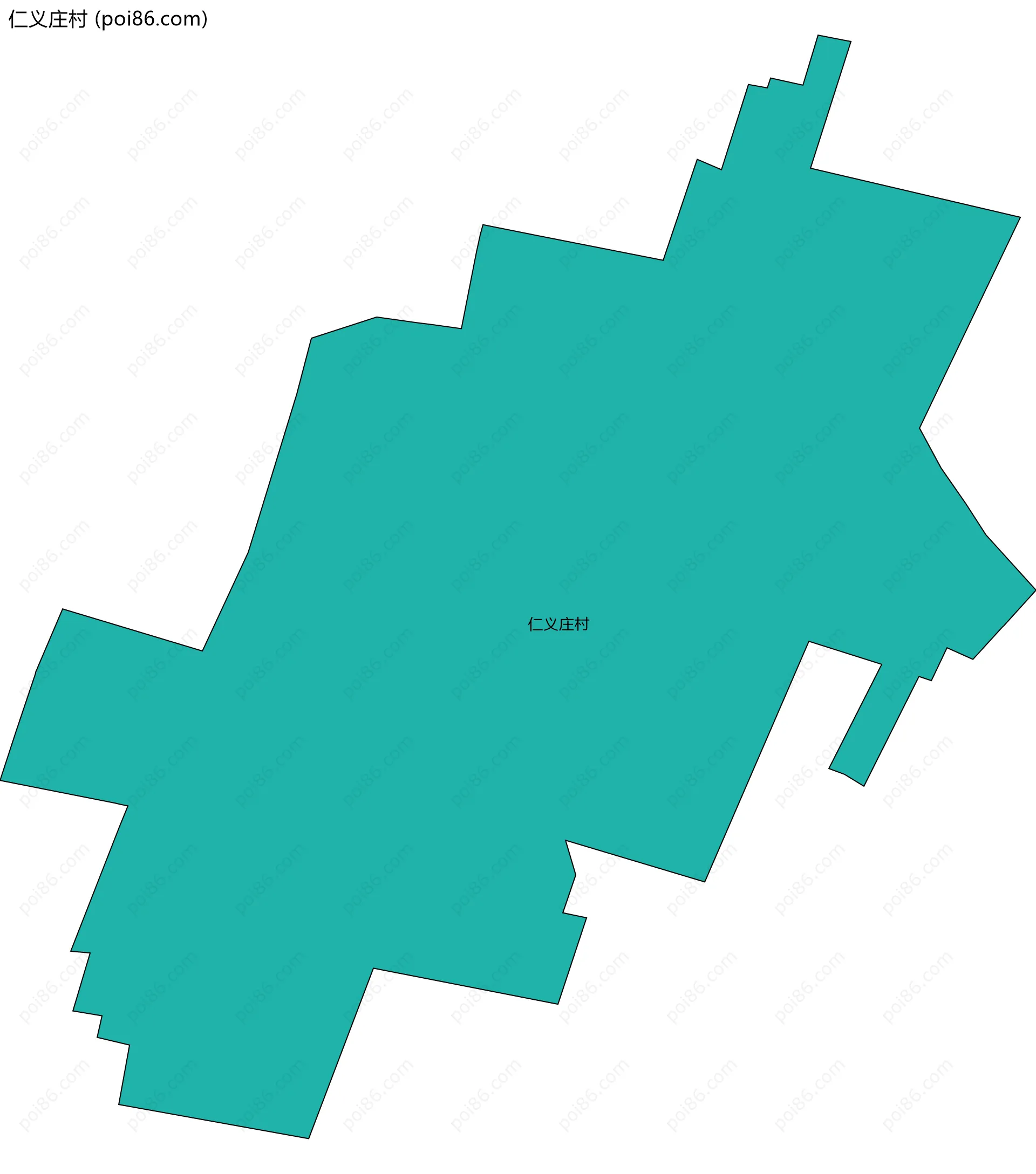 仁义庄村边界地图