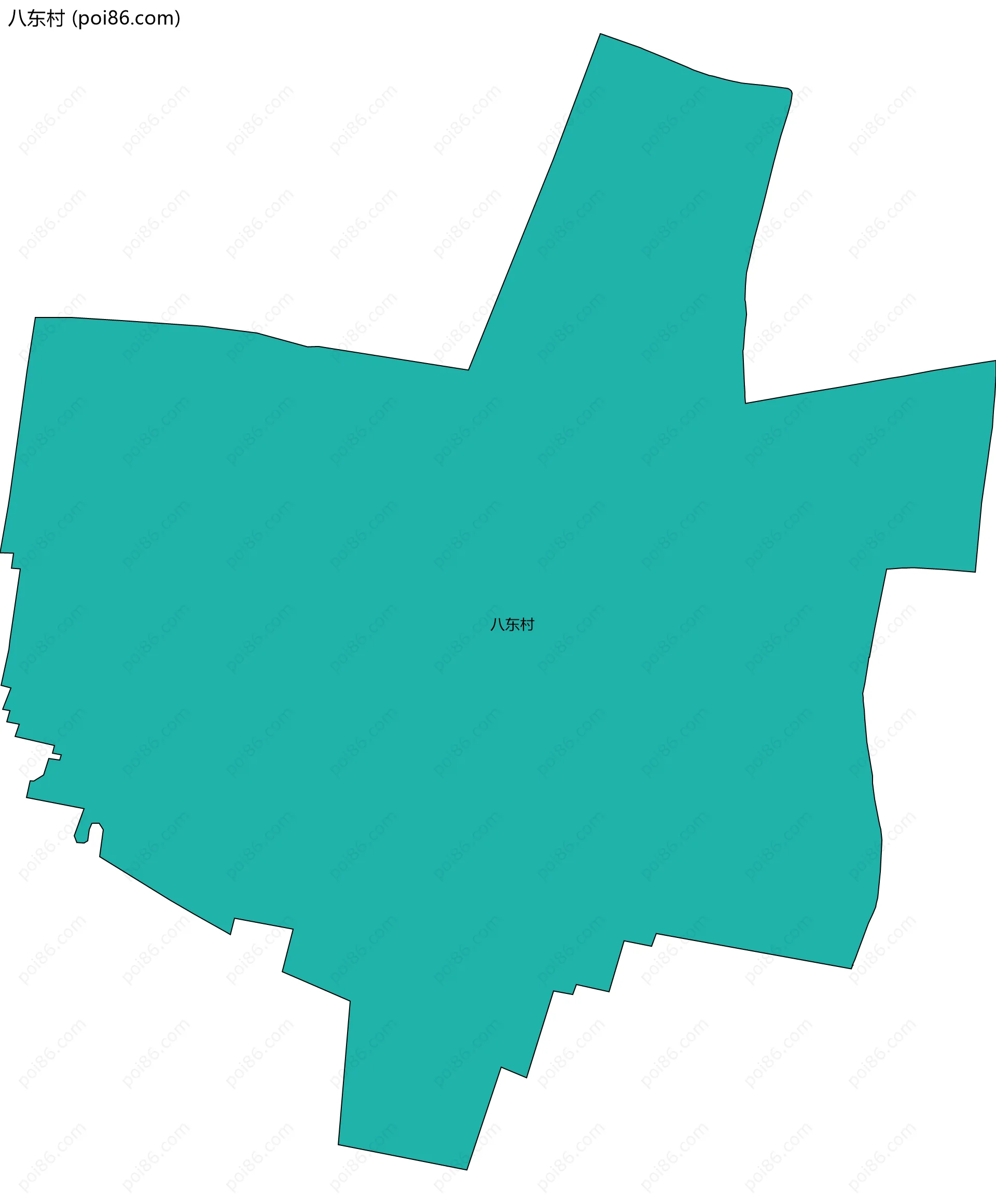 八东村边界地图