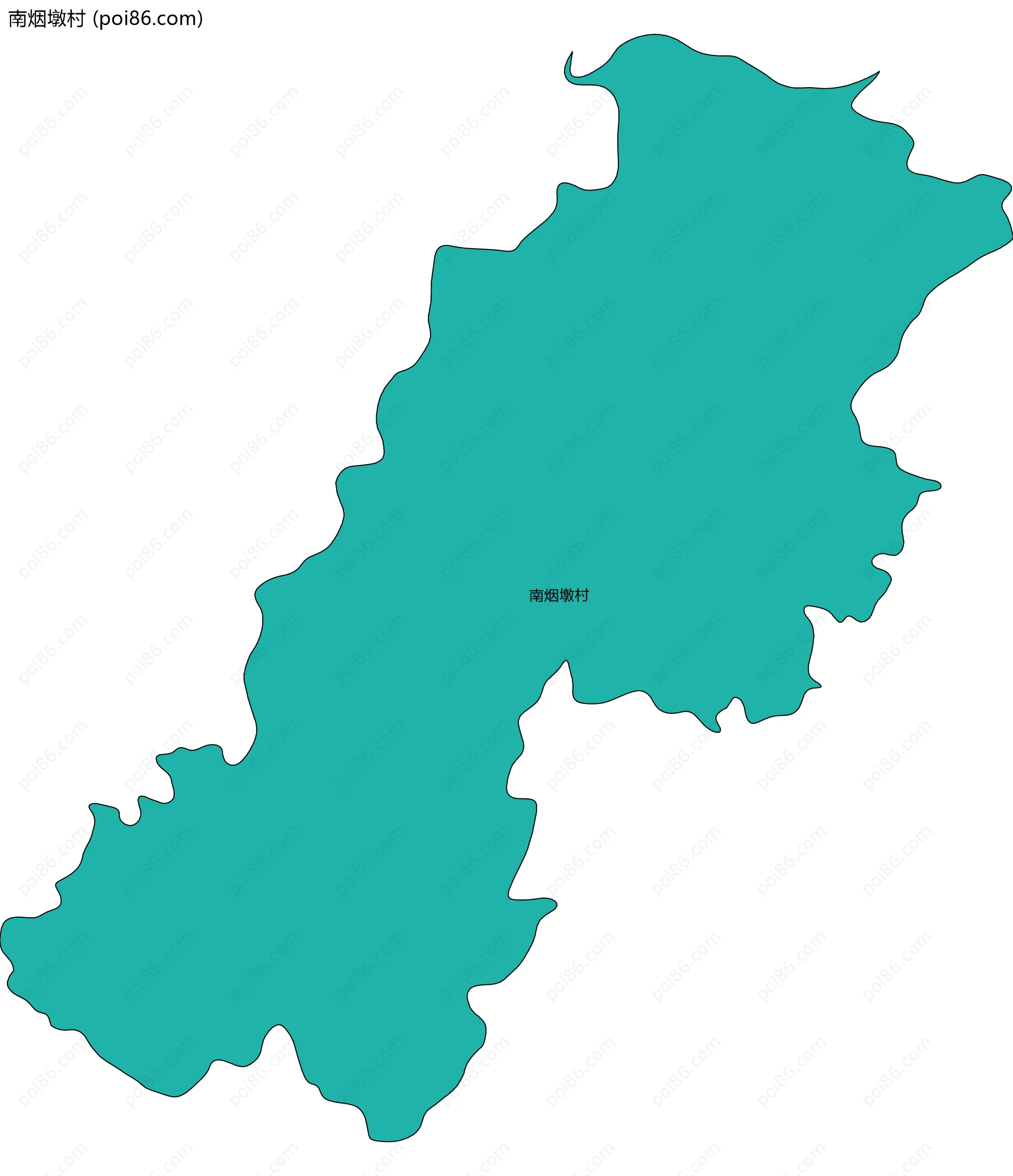 南烟墩村边界地图