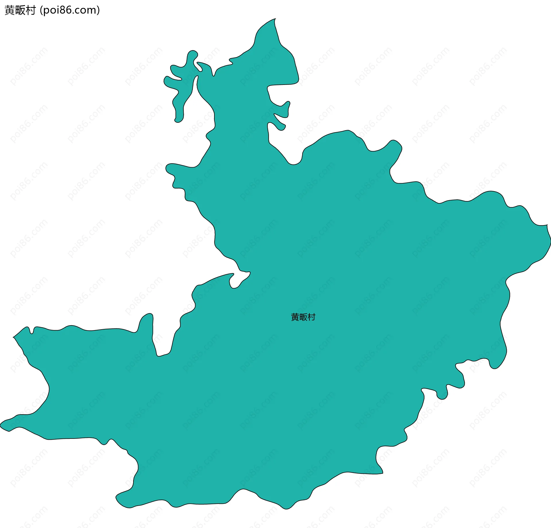 黄畈村边界地图