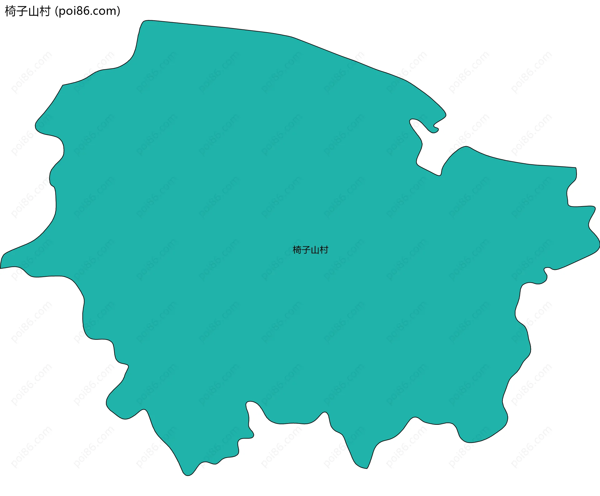 椅子山村边界地图