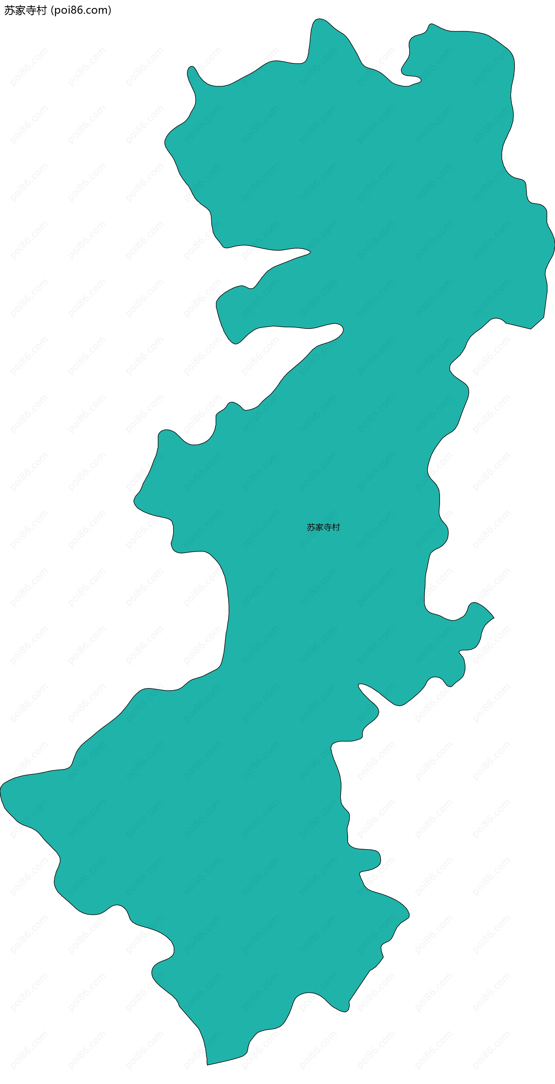 苏家寺村边界地图