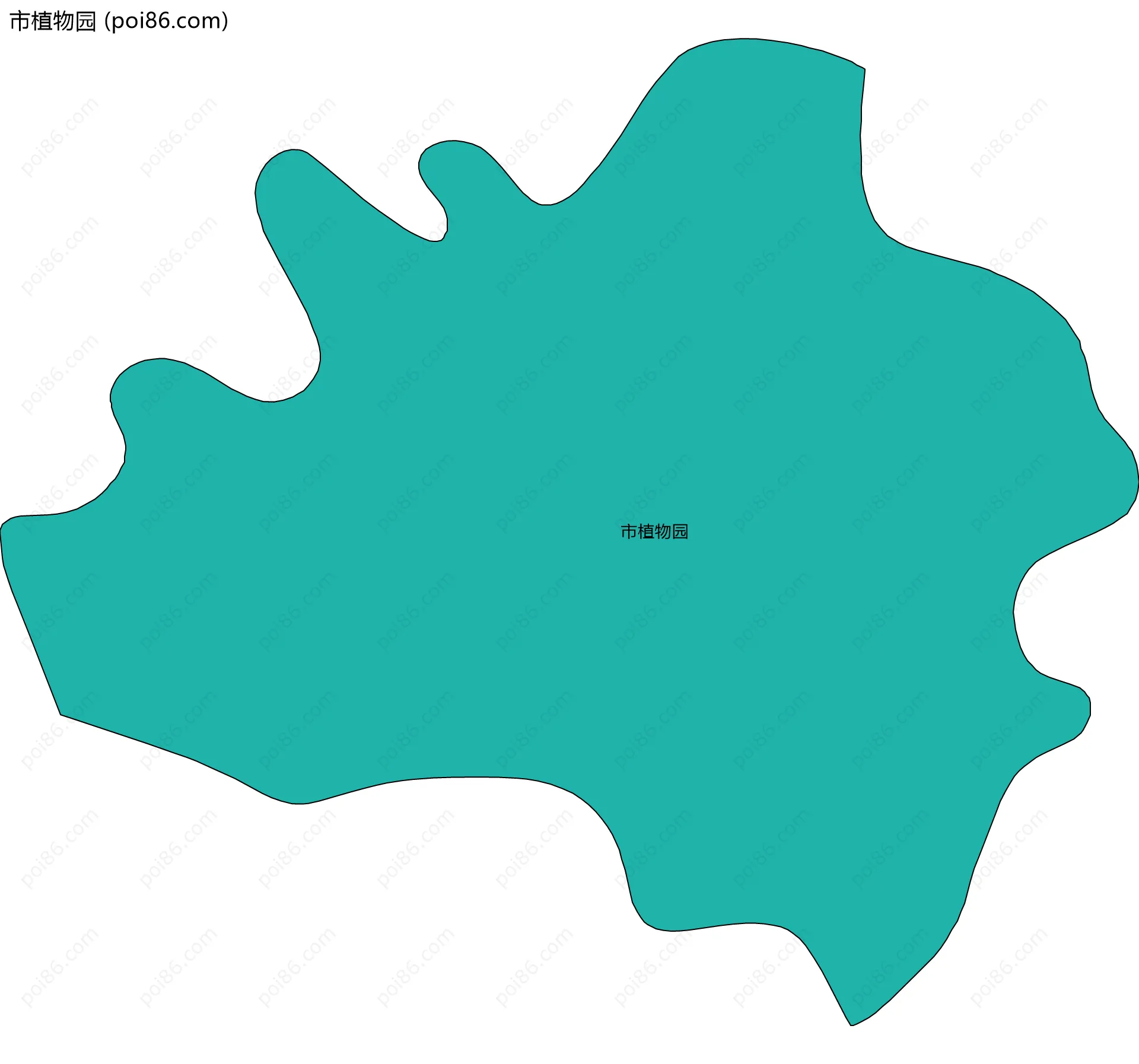 市植物园边界地图
