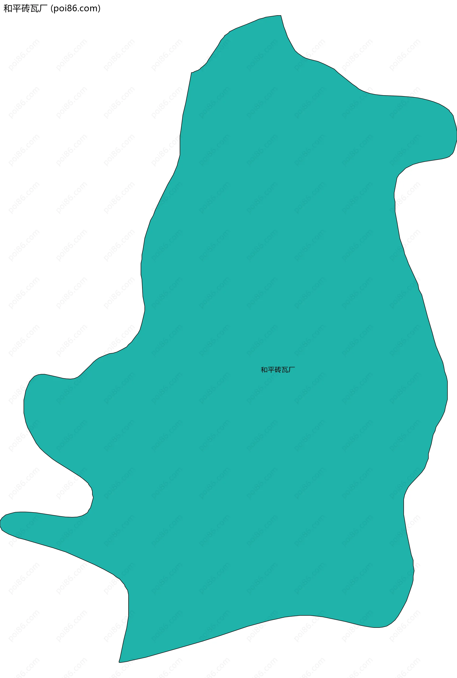 和平砖瓦厂边界地图