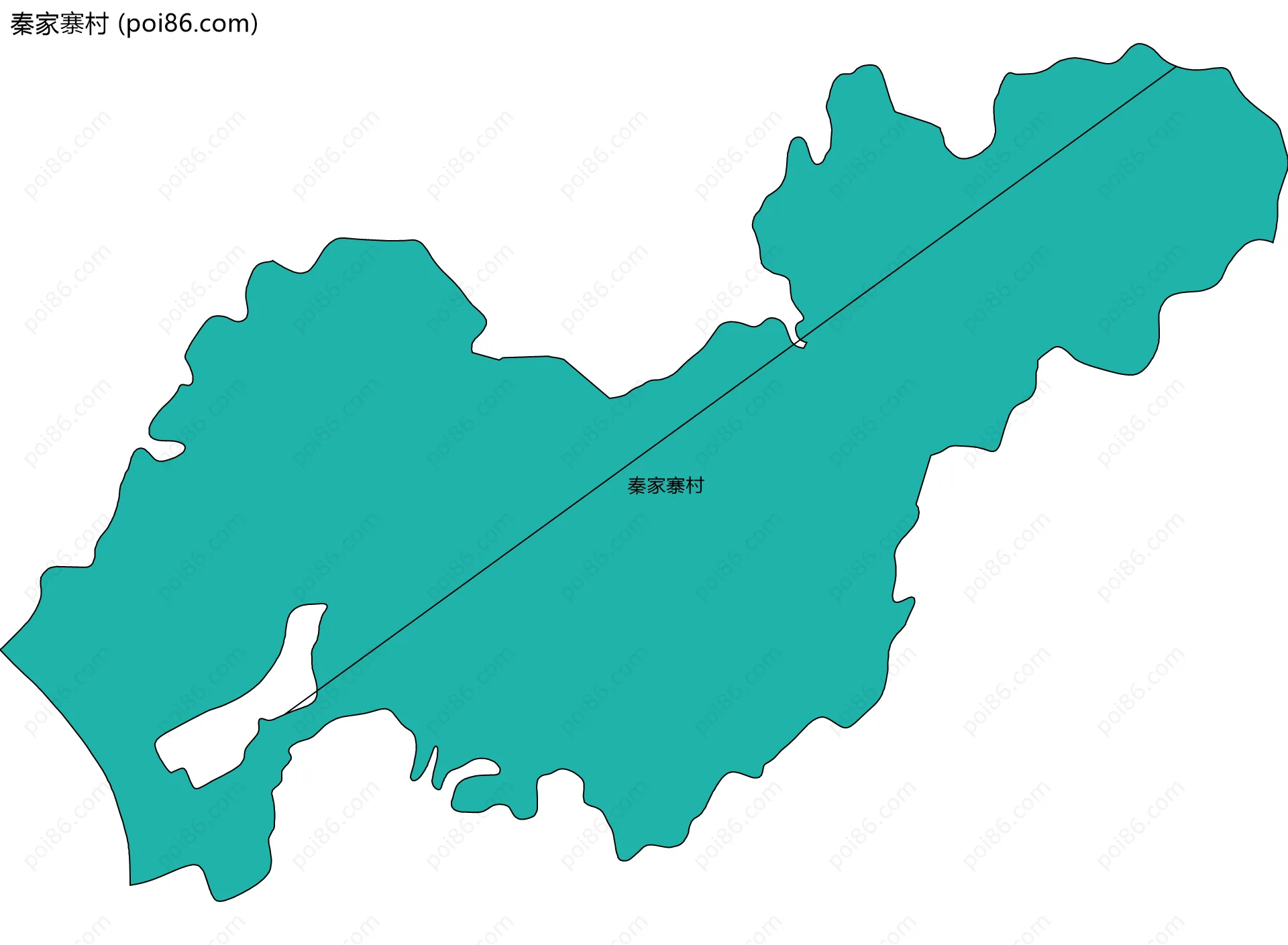 秦家寨村边界地图