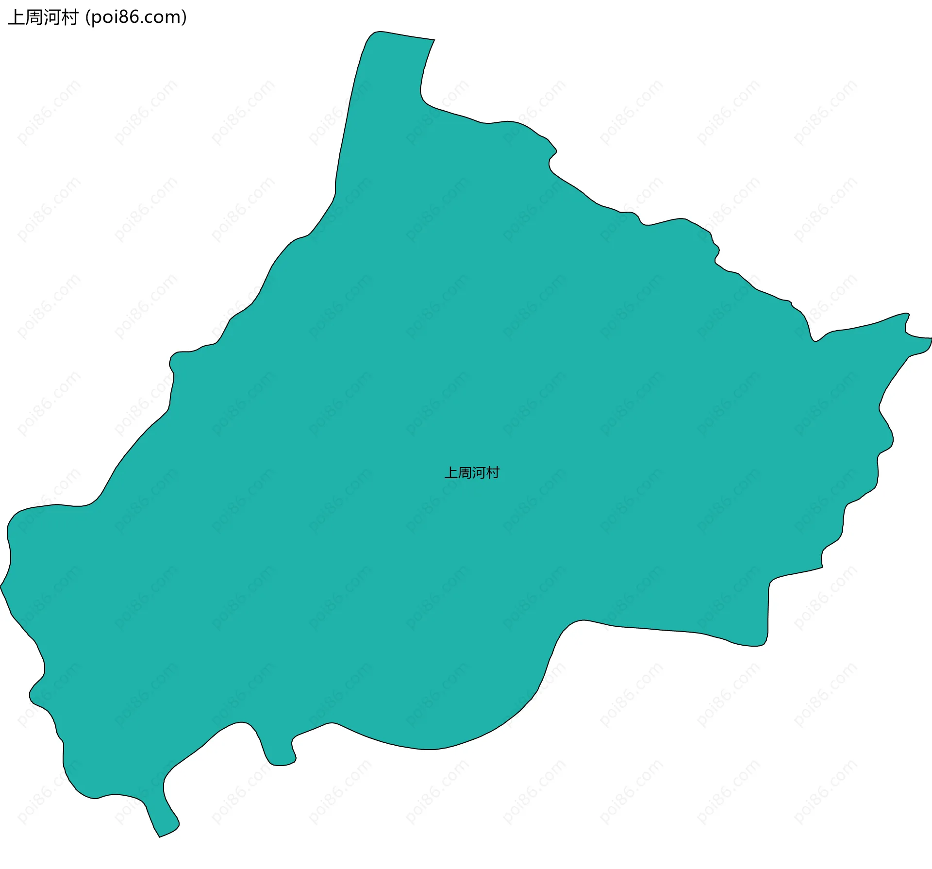 上周河村边界地图