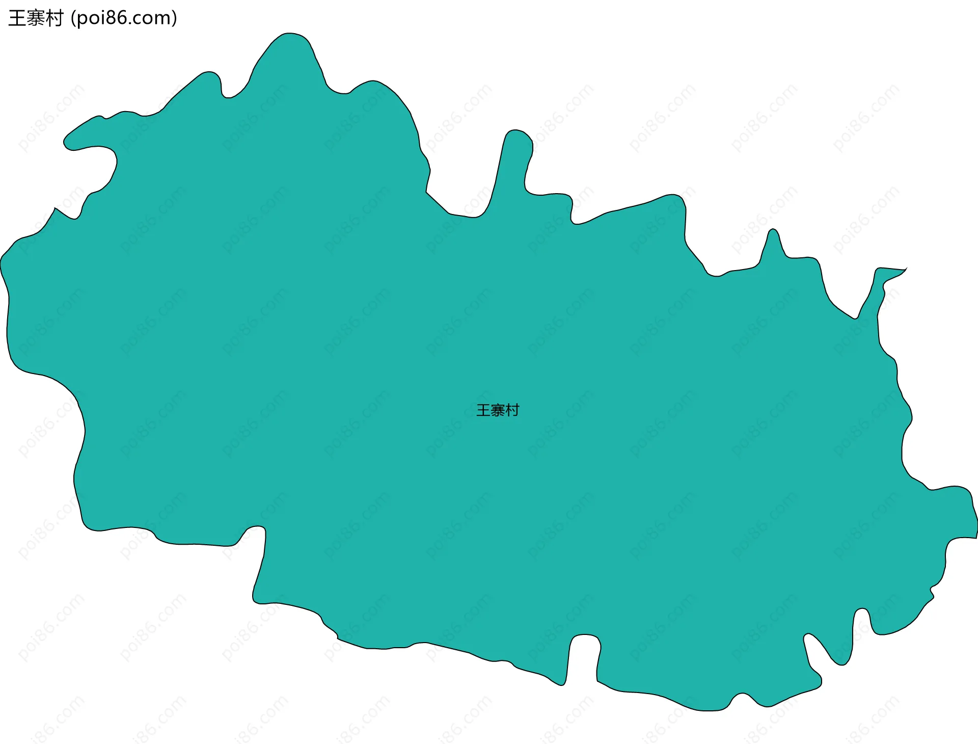 王寨村边界地图