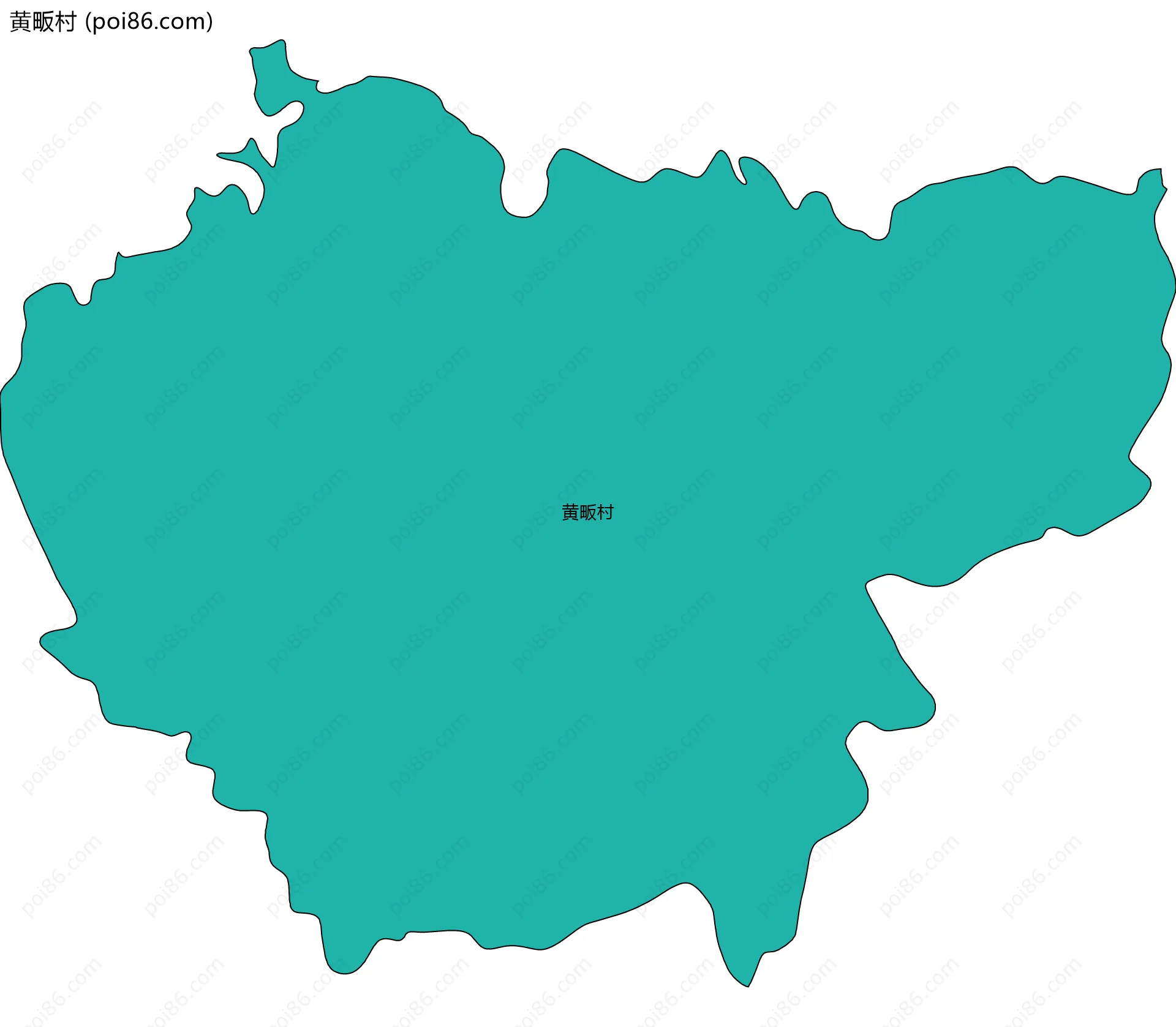 黄畈村边界地图