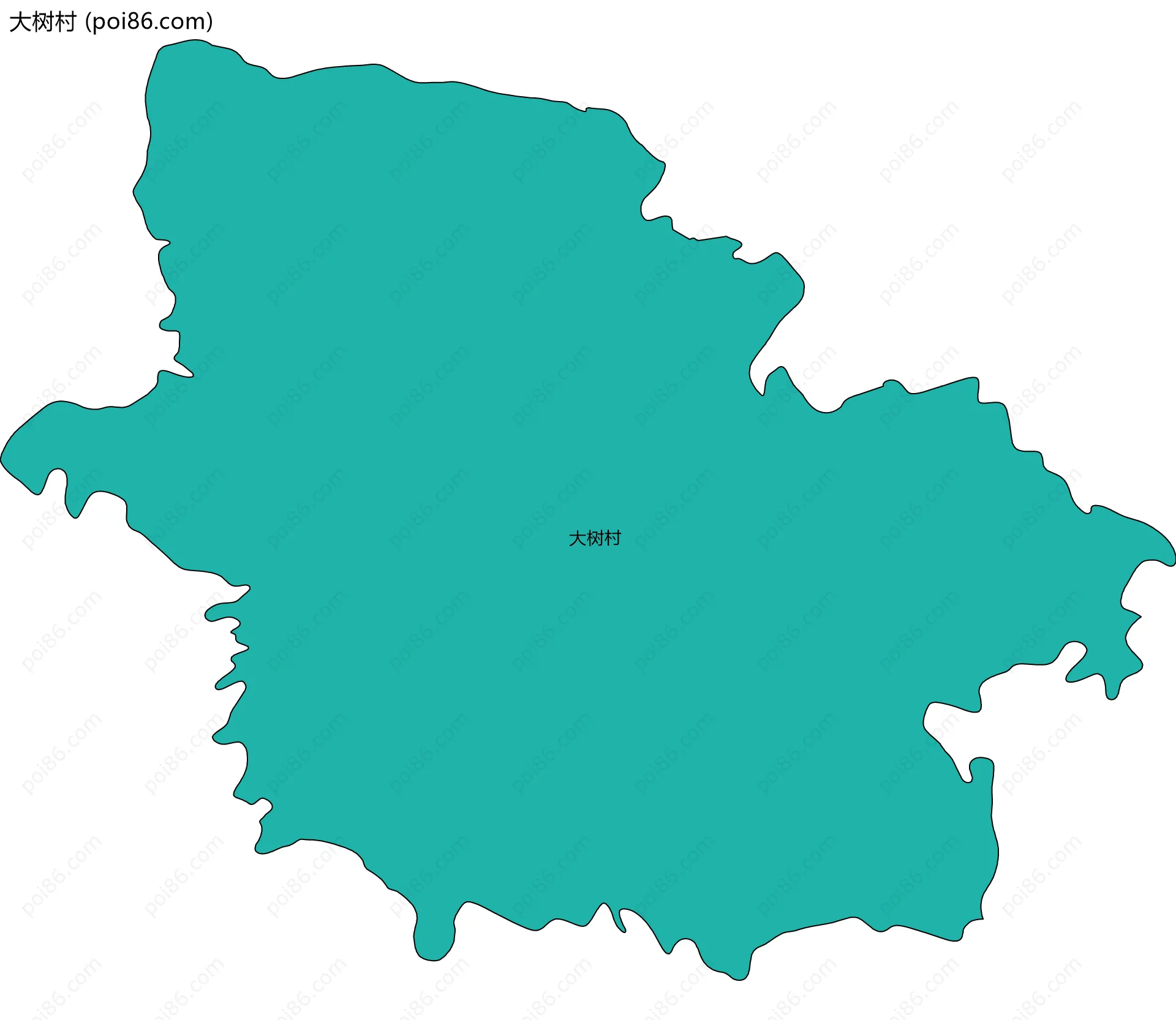 大树村边界地图