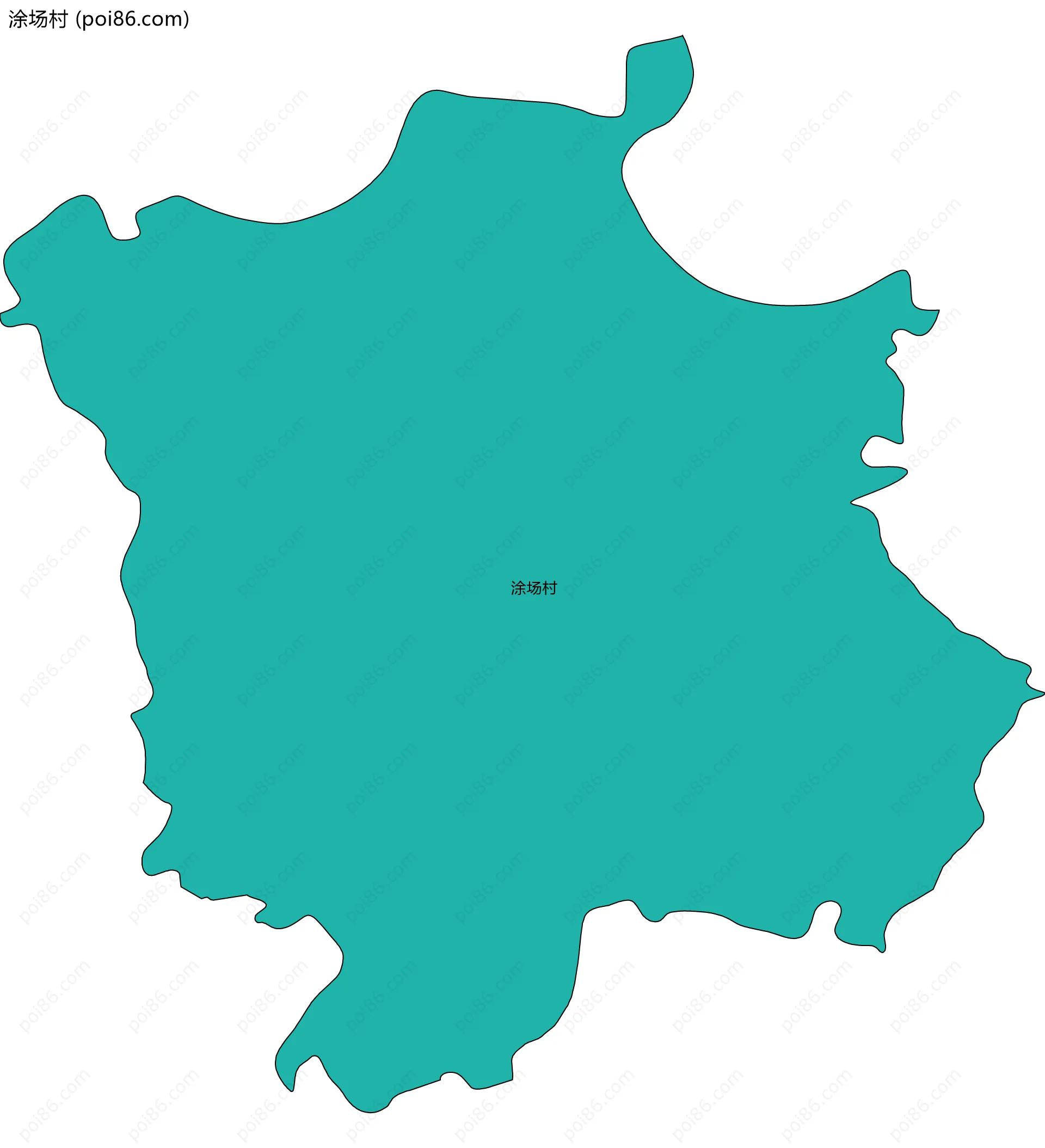 涂场村边界地图