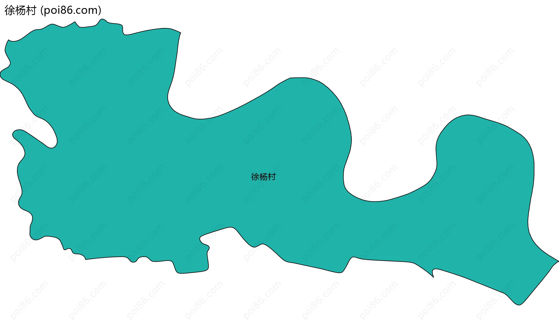 徐杨村边界地图