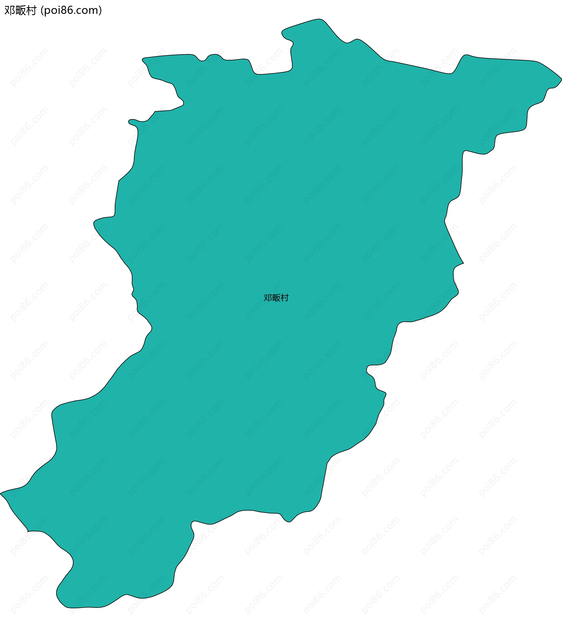 邓畈村边界地图