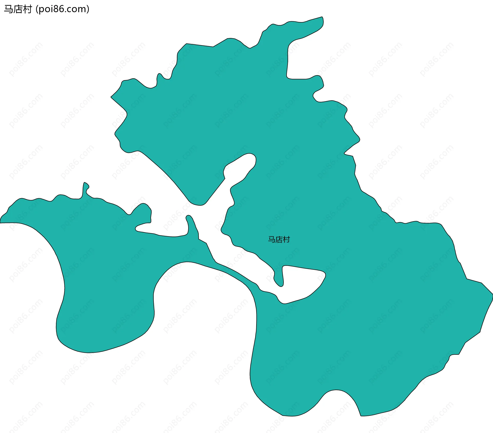 马店村边界地图