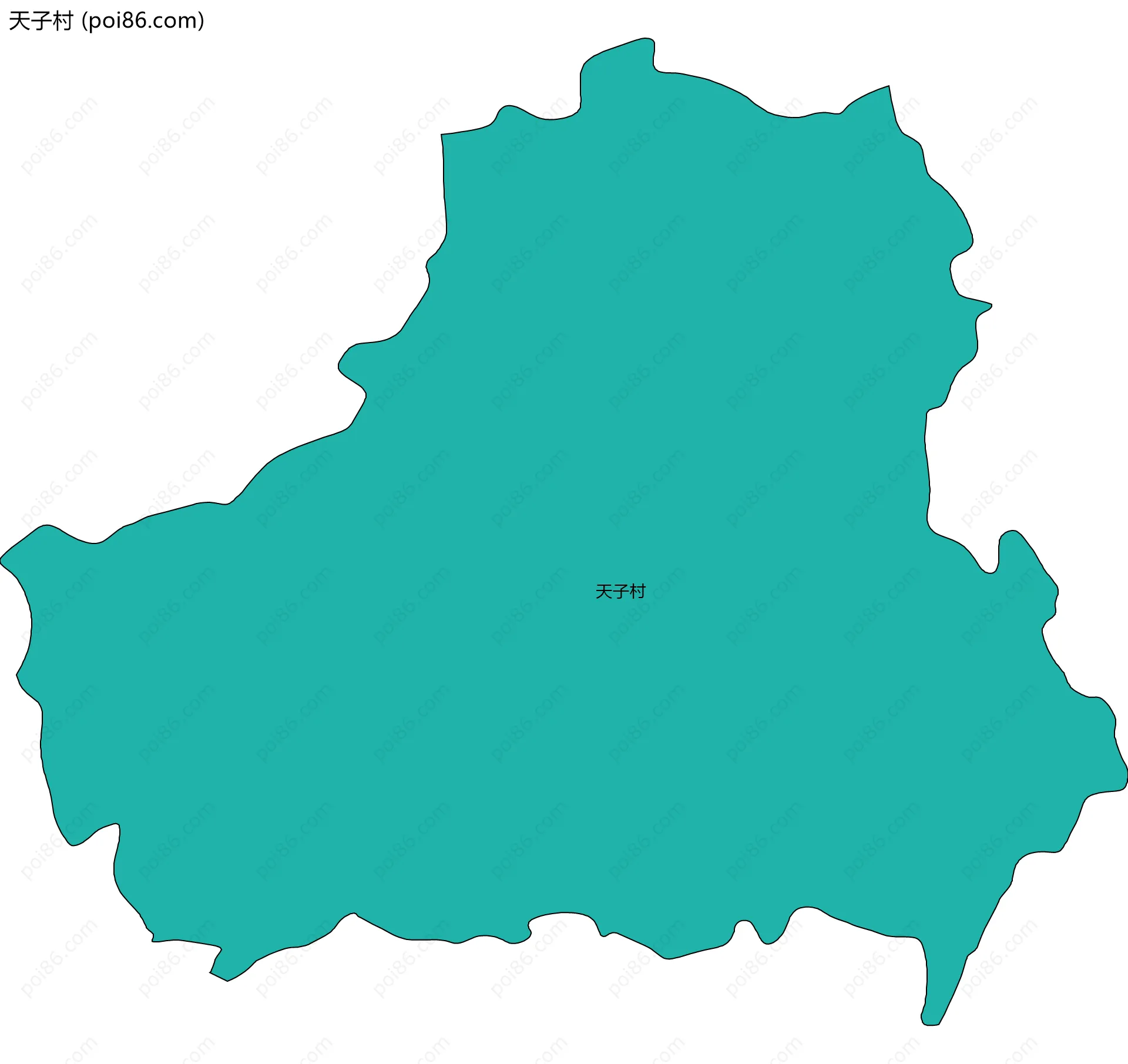 天子村边界地图