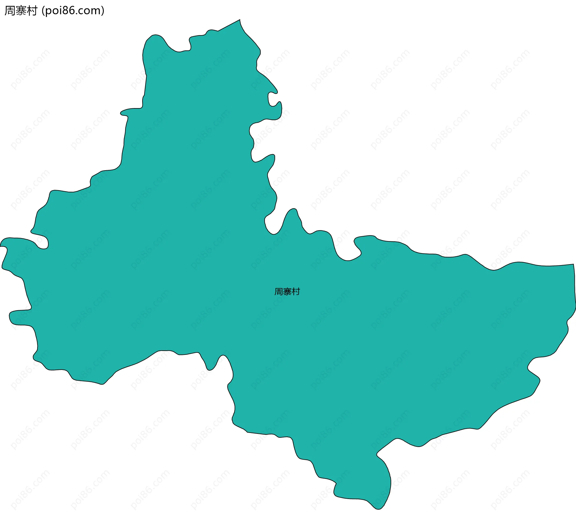 周寨村边界地图