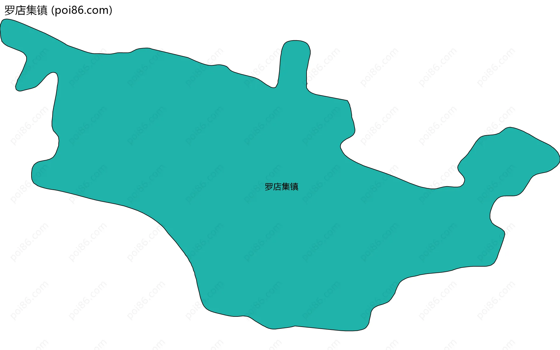 罗店集镇边界地图