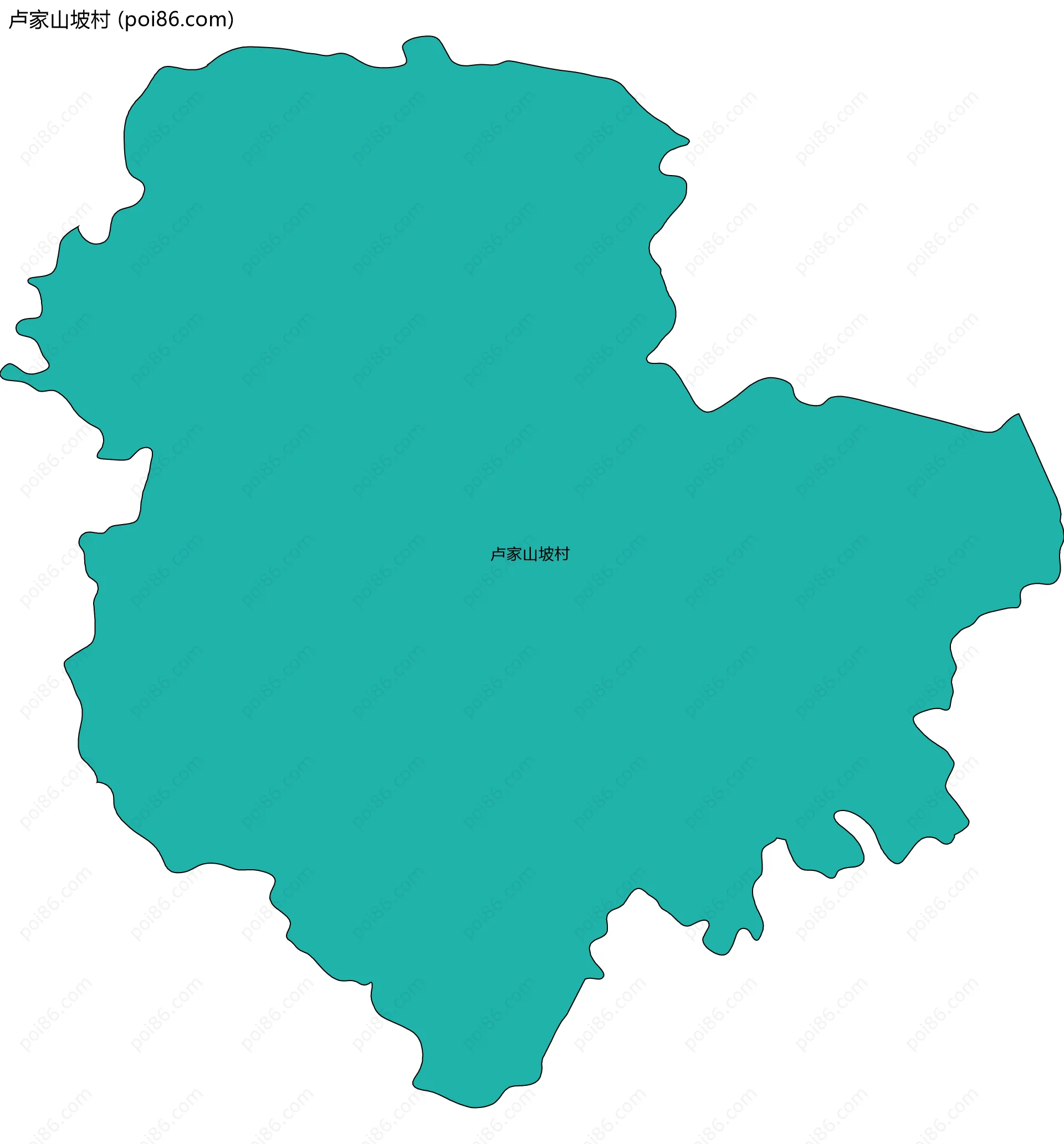 卢家山坡村边界地图