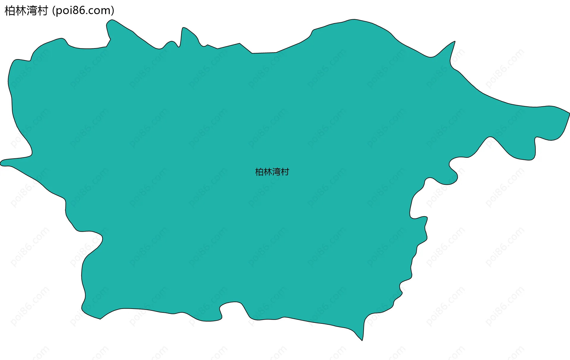 柏林湾村边界地图