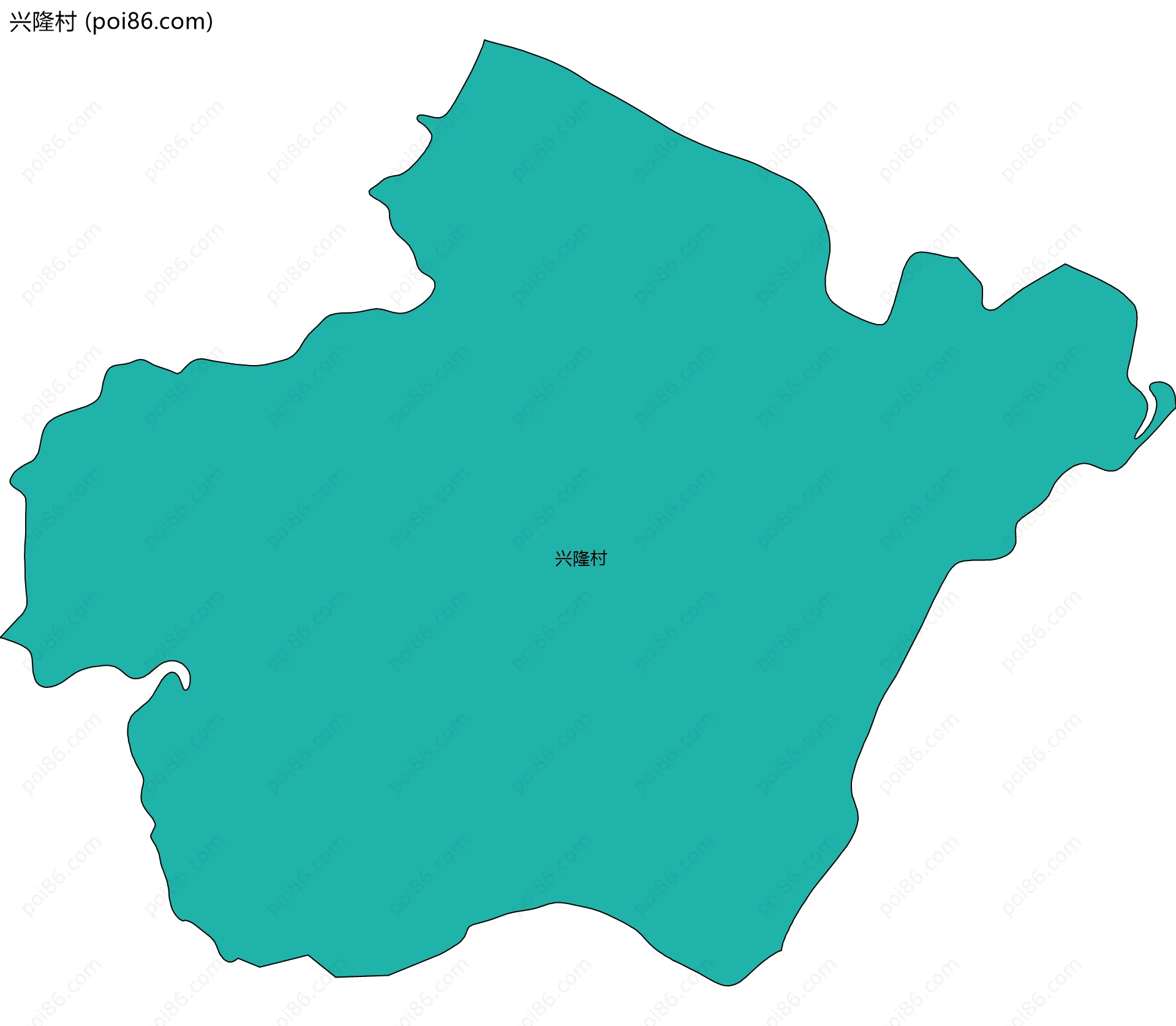 兴隆村边界地图
