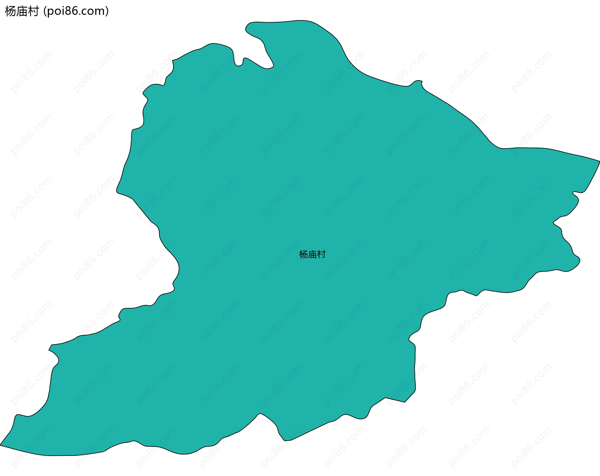 杨庙村边界地图