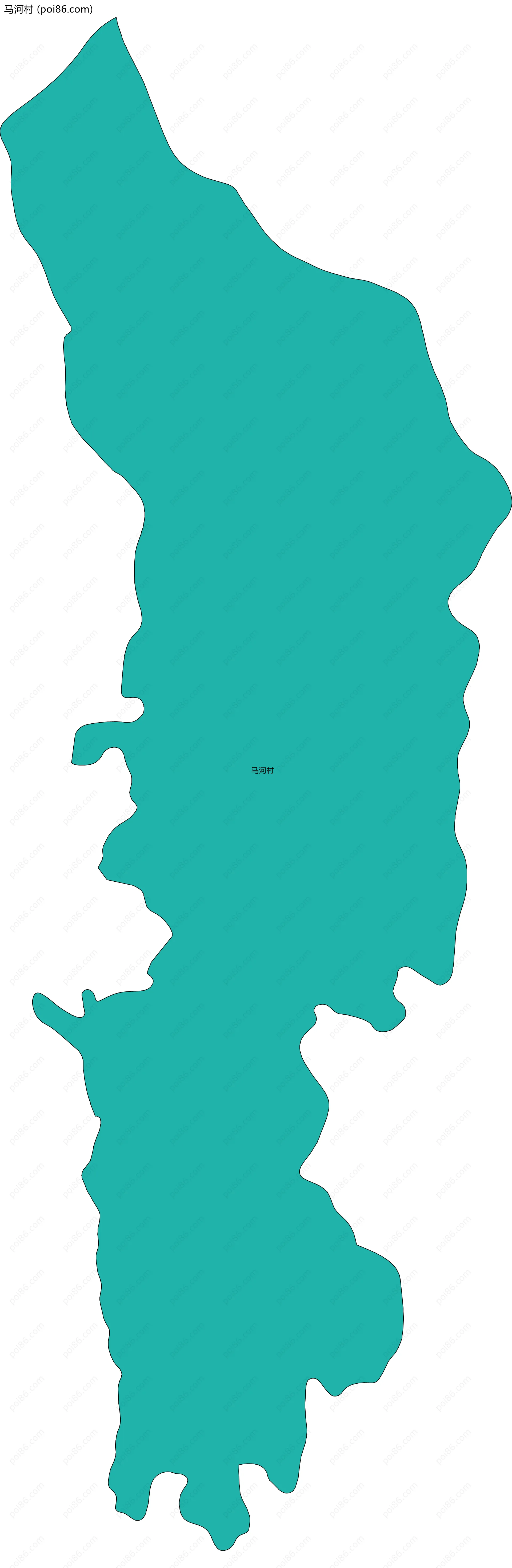 马河村边界地图