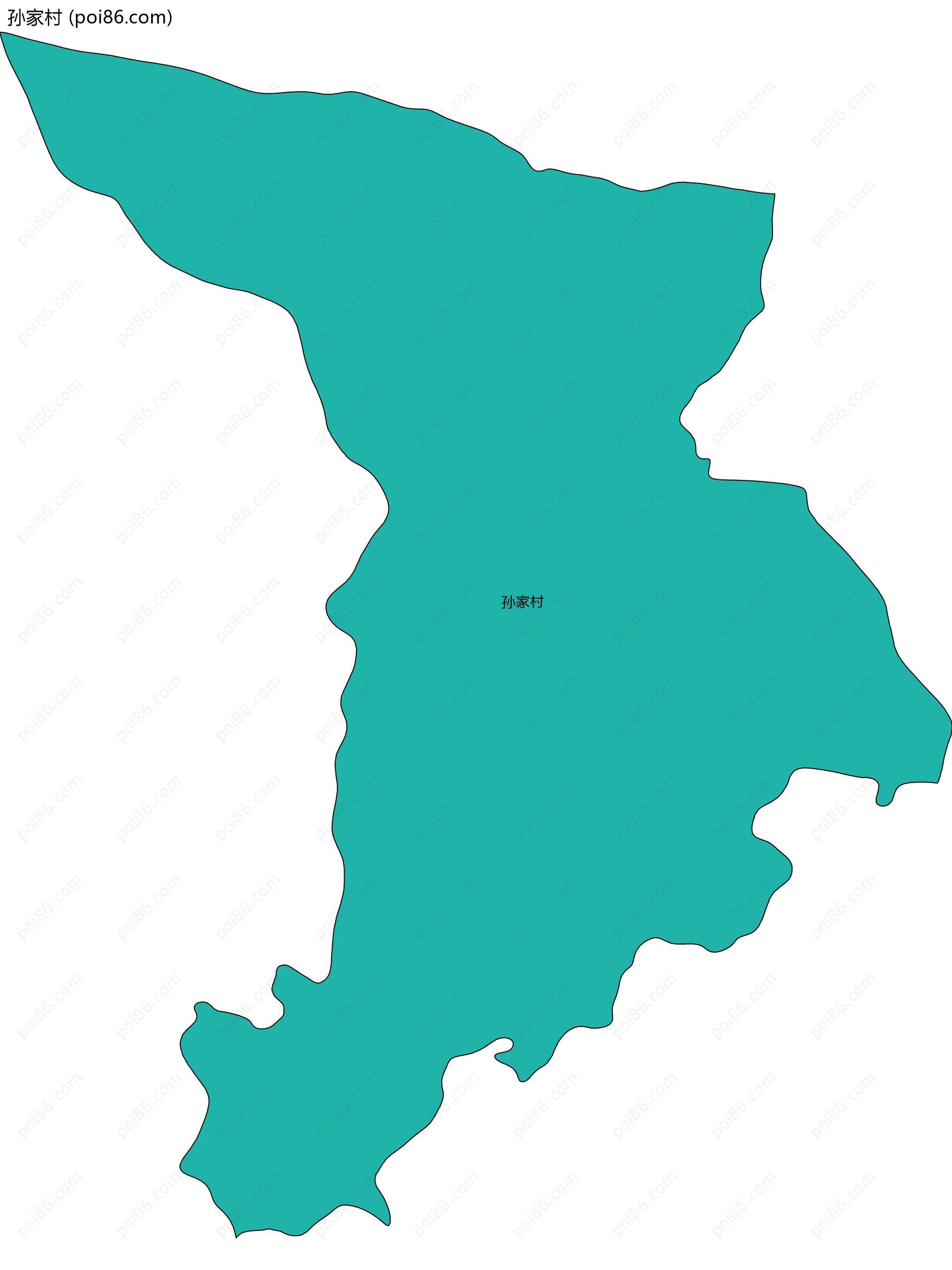 孙家村边界地图