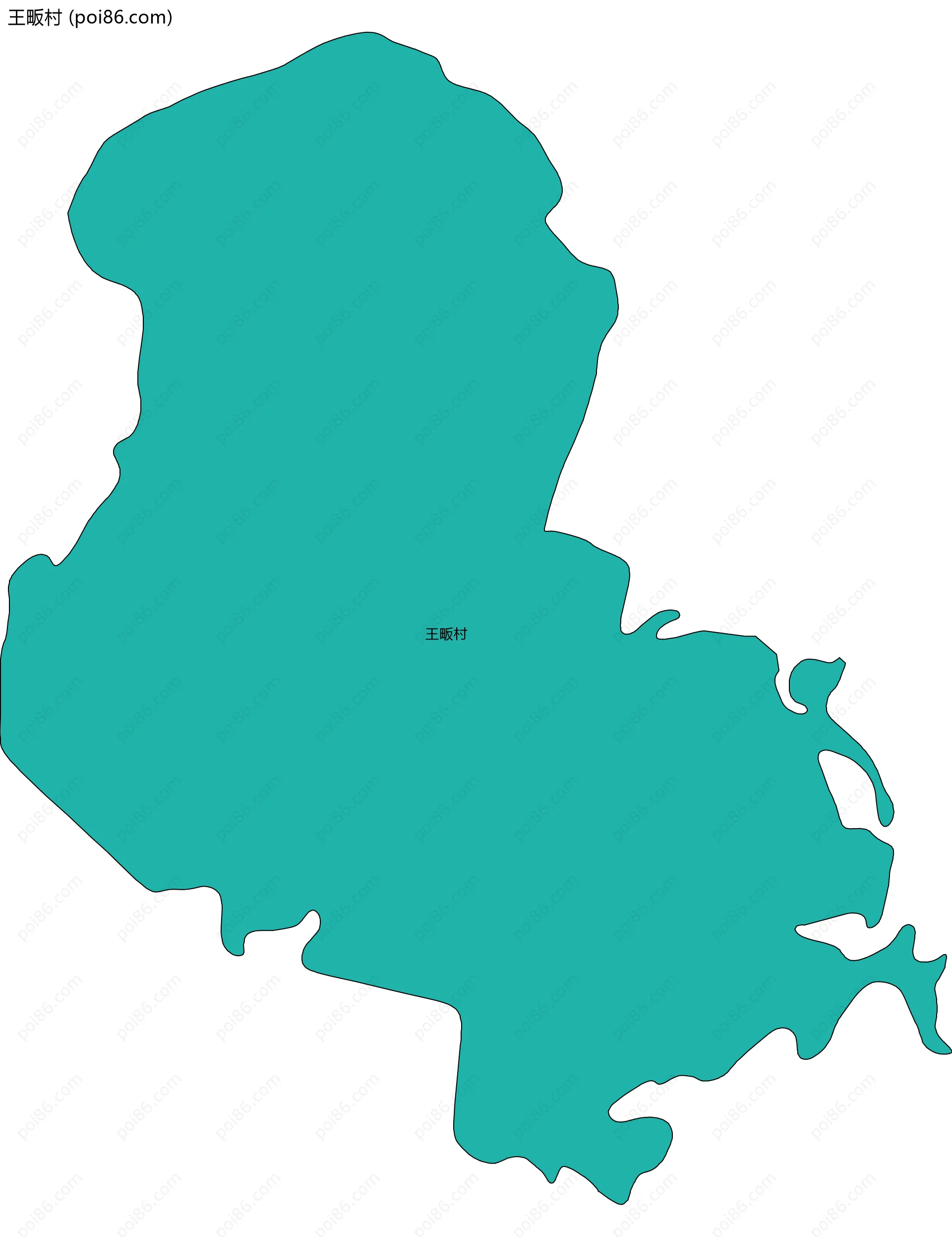 王畈村边界地图
