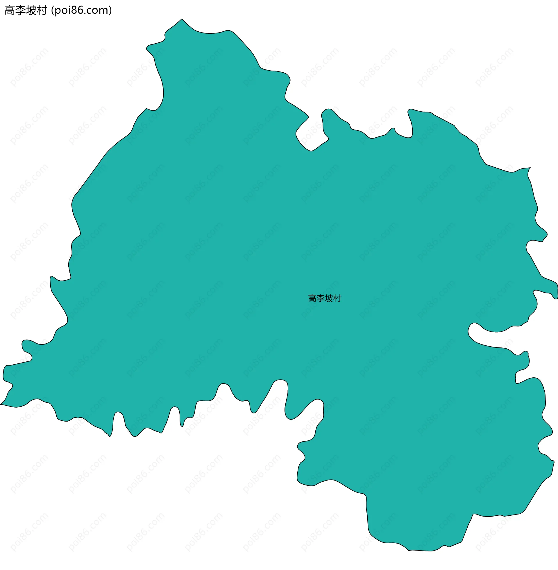 高李坡村边界地图