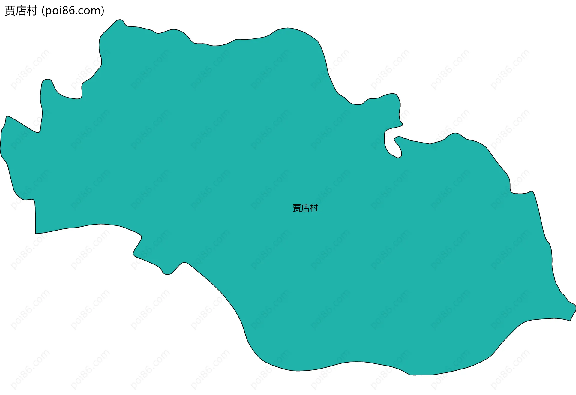 贾店村边界地图