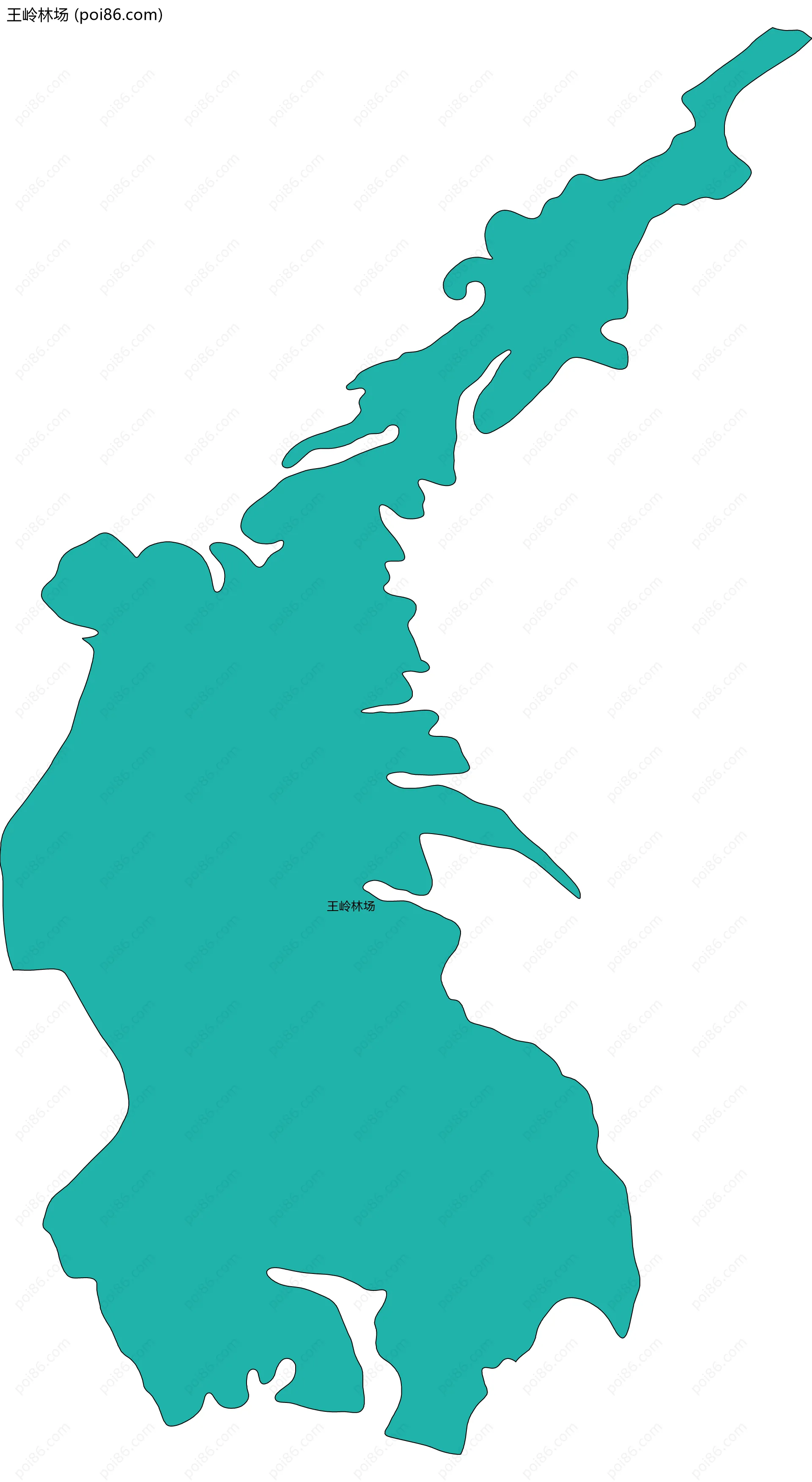 王岭林场边界地图