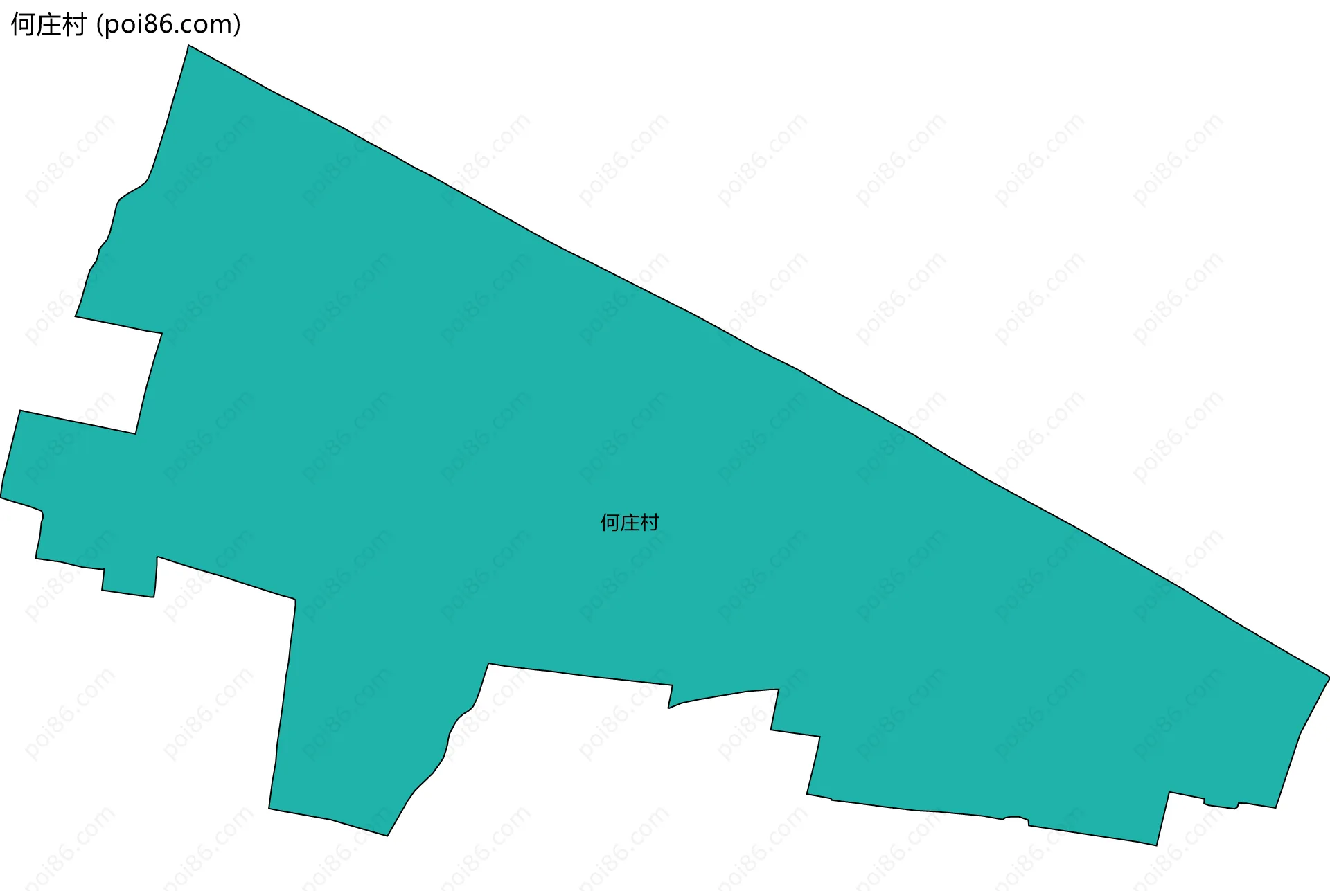 何庄村边界地图